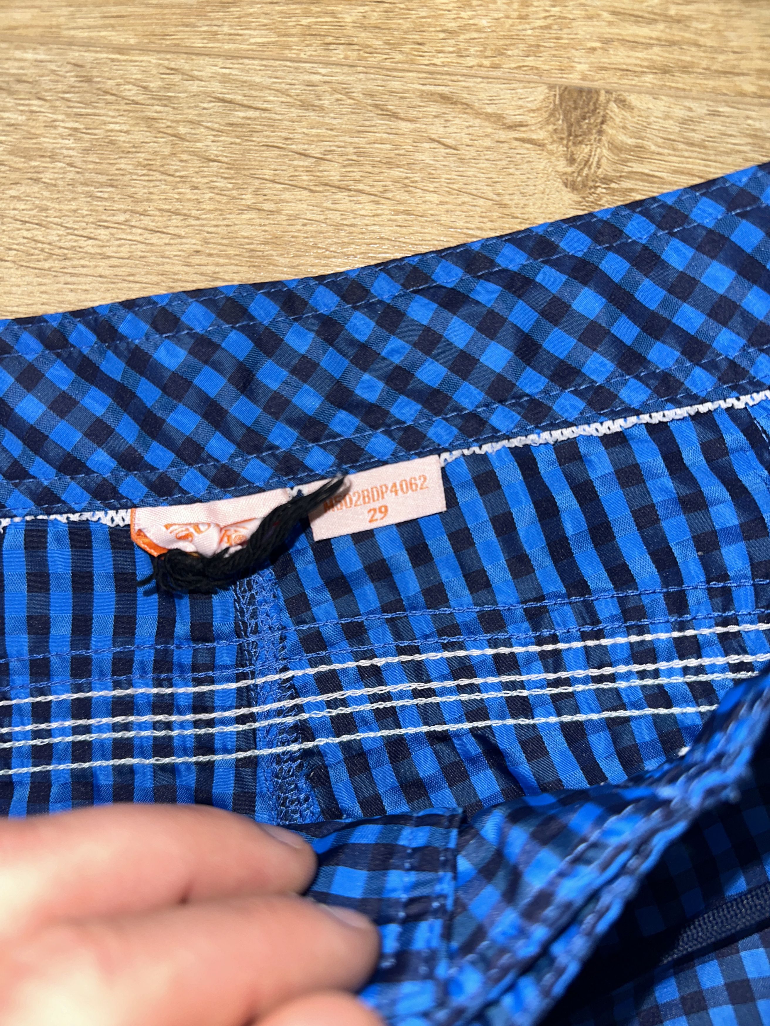 Sundek Sundek 29 Check Swim Trunks Rainbow Board Shorts Size 29 Size US 29 - 8 Thumbnail