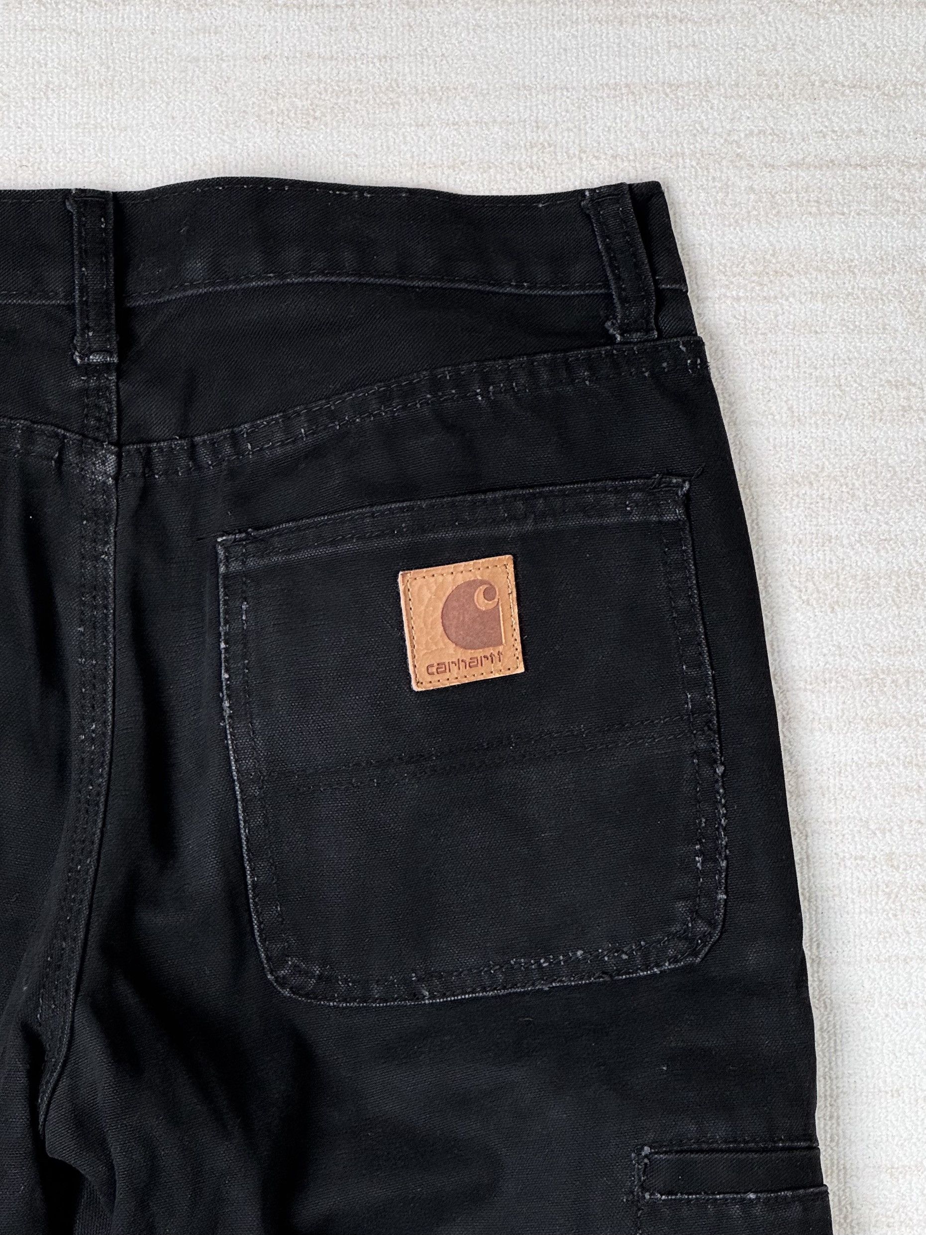 Carhartt × Vintage UNWORN* VINTAGE CARHARTT EXCLUSIVE TRIMMING JEAN BLK Size US 32 / EU 48 - 1 Thumbnail