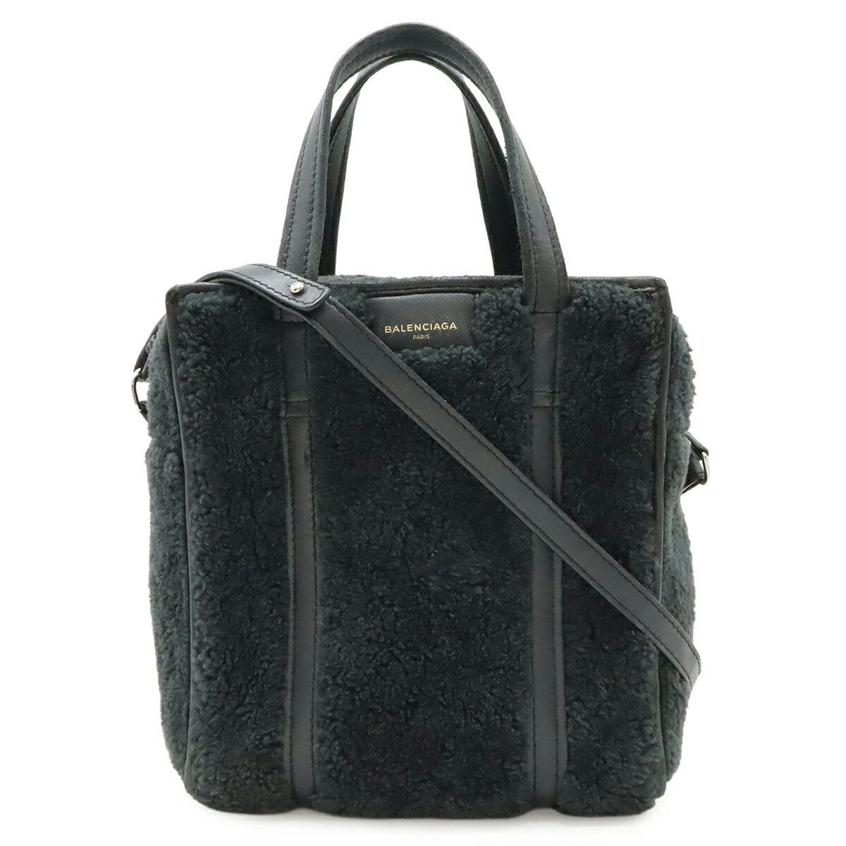 Balenciaga Balenciaga Balenciaga Bazaar Shopper XS Leather Shearling 2way Bag Leather Shoulder Bag 452458 DUTY FREE for USA Size ONE SIZE - 1 Thumbnail