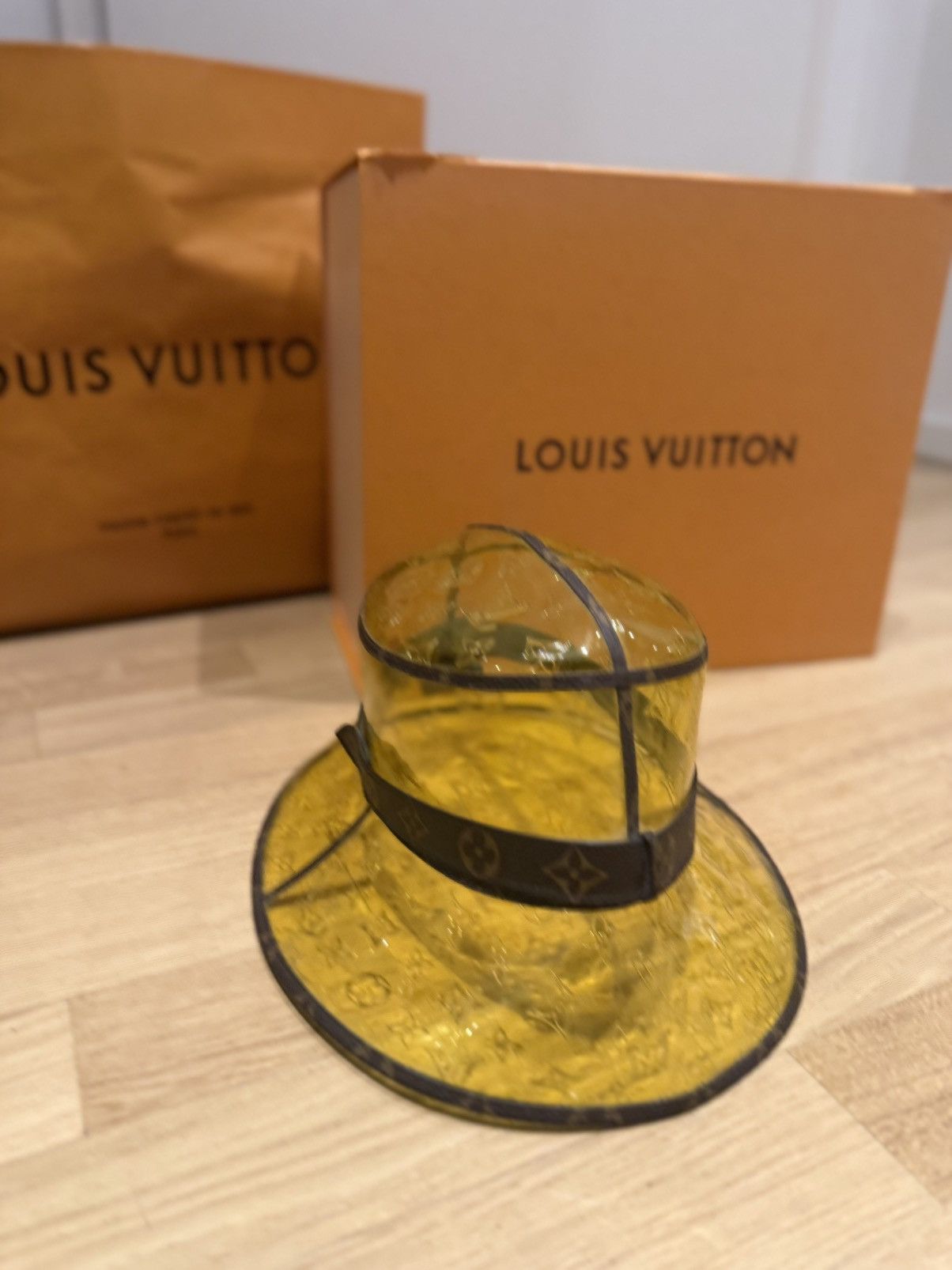 Louis Vuitton Louis Vuitton Bucket Hat Yellow Monogram (Rare Runway Piece) Size ONE SIZE - 3 Thumbnail