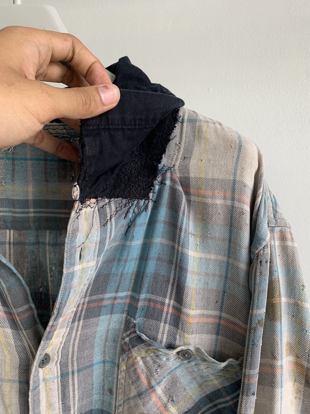 Vintage Thrashed Vintage Flannel Distressed Grunge ERD Size US XL / EU 56 / 4 - 6 Thumbnail