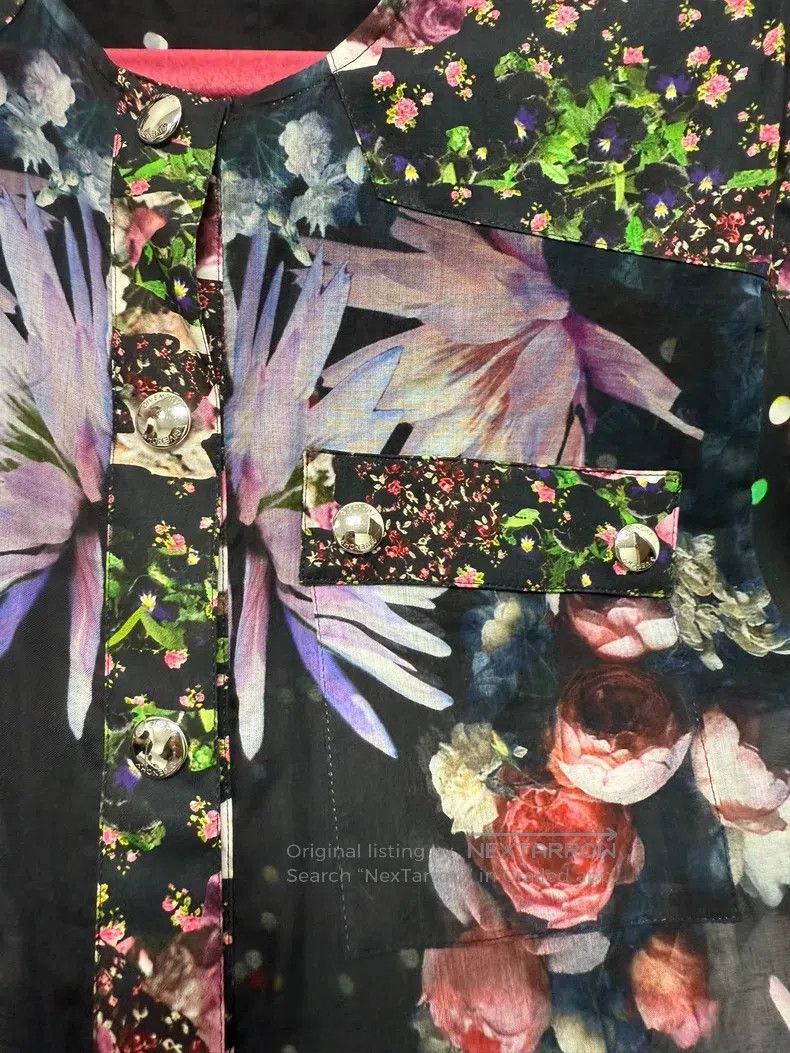 Givenchy Givenchy Size36 Floral Shirt Size US M / EU 48-50 / 2 - 3 Thumbnail