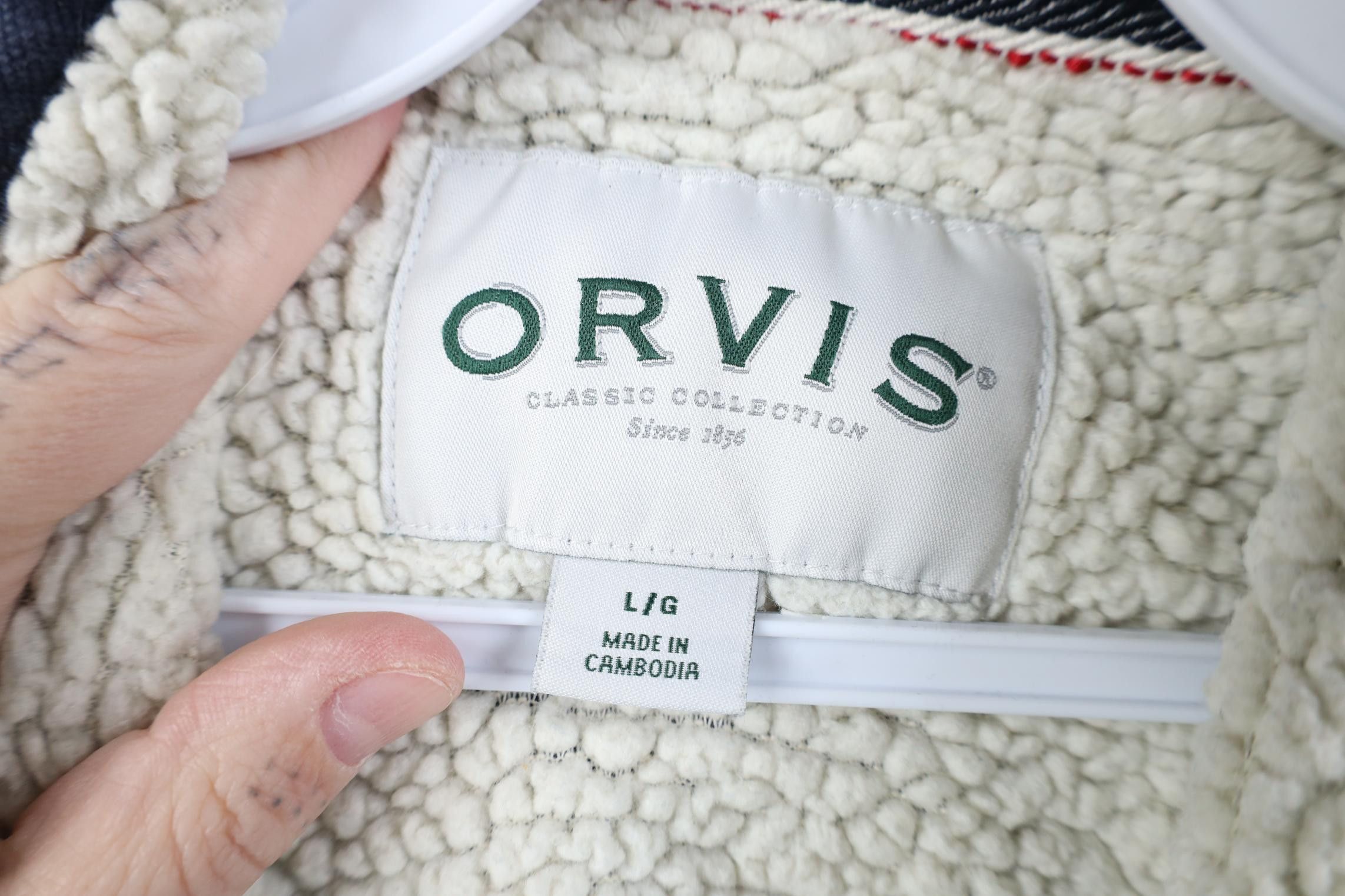 Orvis Vintage Orvis Pile Fleece Lined Thermal Knit 1/4 Zip Sweater Size US L / EU 52-54 / 3 - 8 Thumbnail