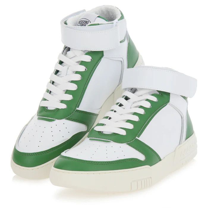 Missoni o1y0225 Hi-Top Sneakers in White/Green Size US 8 / EU 41 - 4 Thumbnail