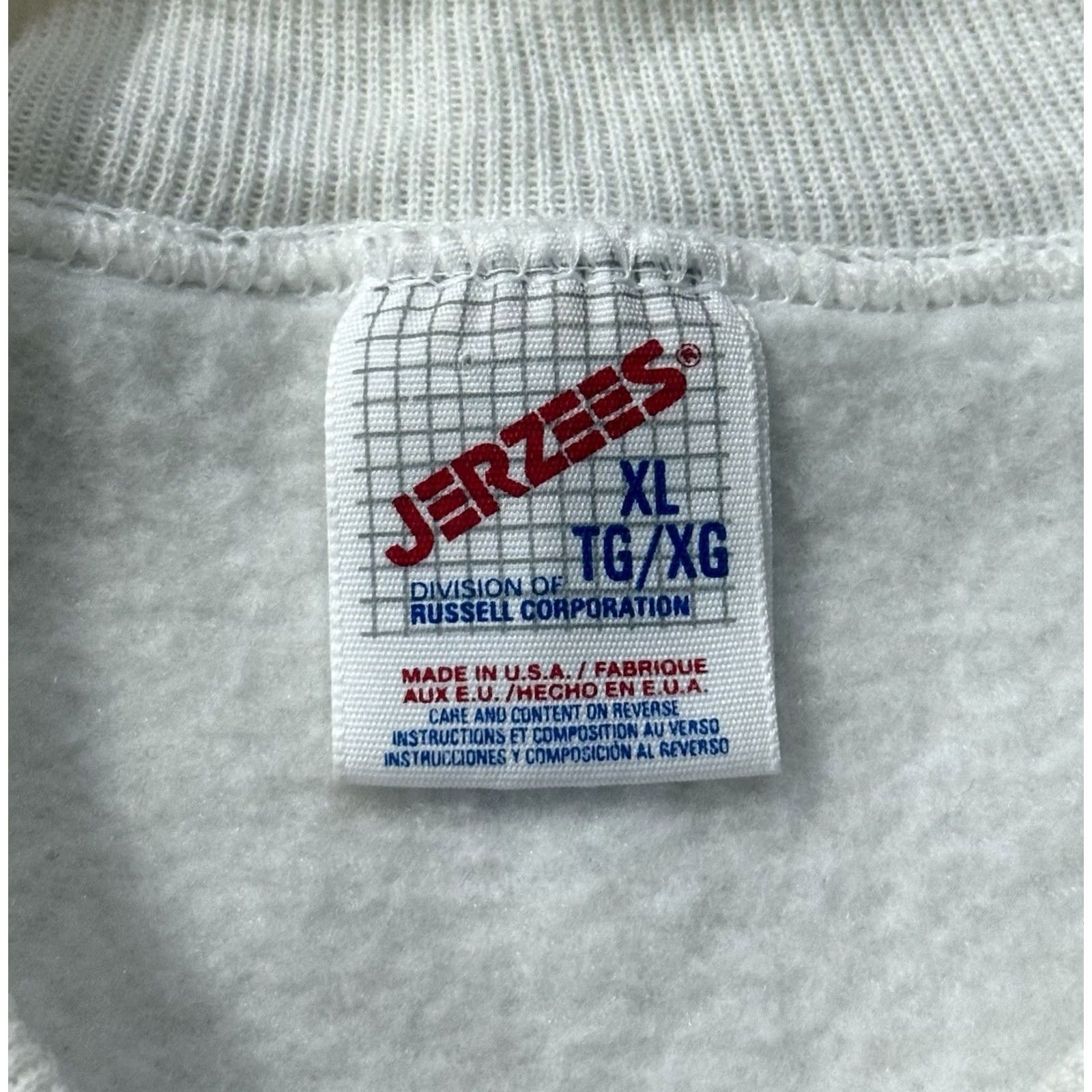 Jerzees VINTAGE 90s Texas Longhorns Big Bevo Crewneck Sweatshirt XL UT Football NCAA Shirt Mens White Graphic Print Logo Pullover Bevo Sports University 90s Size US XL / EU 56 / 4 - 7 Thumbnail