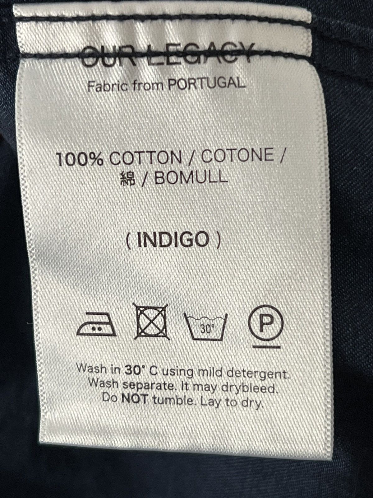 Our Legacy INDIGO PATTERN SHIRT Size US M / EU 48-50 / 2 - 4 Thumbnail