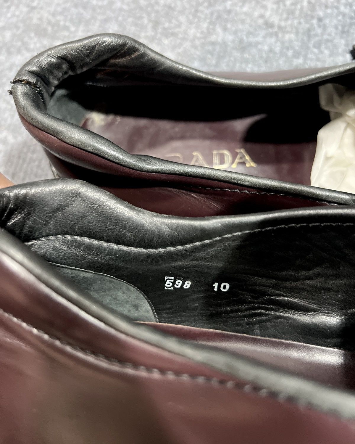 Prada PD Round Toe Leather Loafer Size US 10.5 / EU 43-44 - 8 Thumbnail