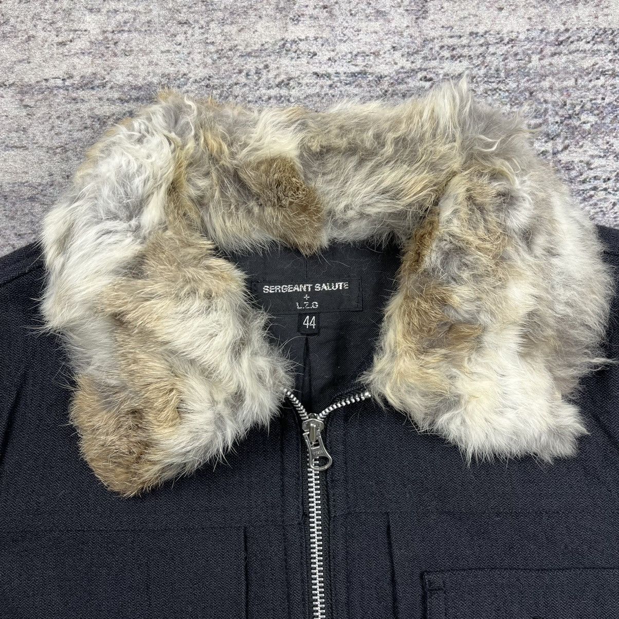 Le Grande Bleu (L.G.B.) Sergeant salute + L.z.g trucker fur collar jacket vkei style Size US S / EU 44-46 / 1 - 7 Thumbnail