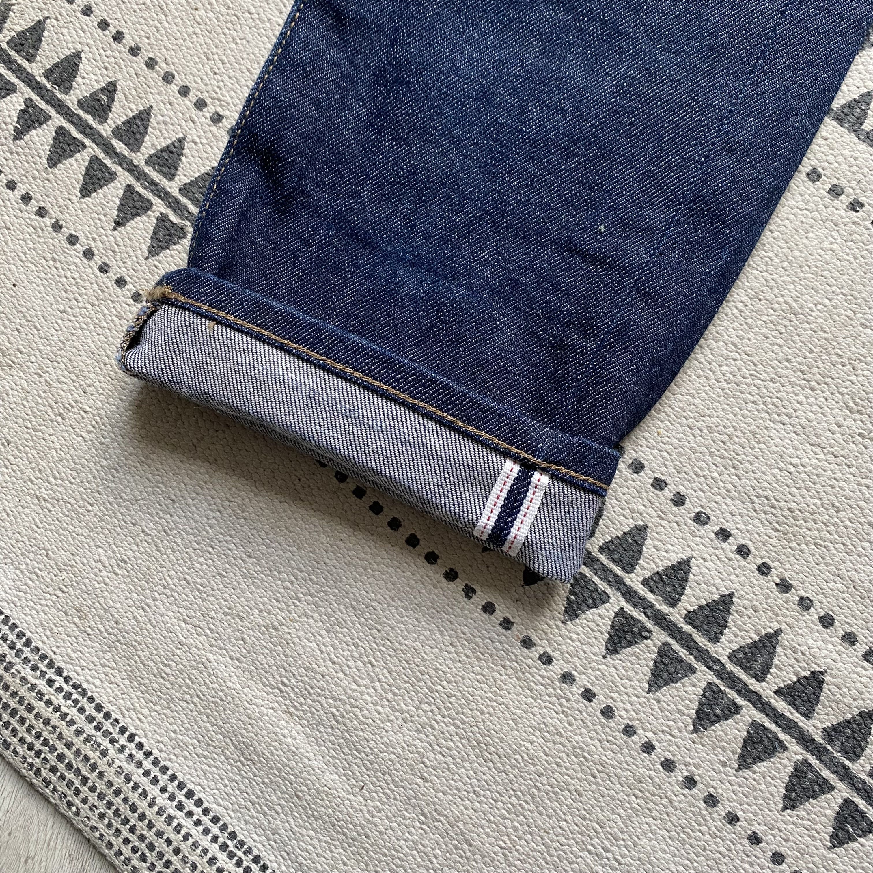 Uniqlo 👖 Japanese Selvedge Uniqlo jeans Faded denim Pants Slim Size US 31 - 4 Thumbnail
