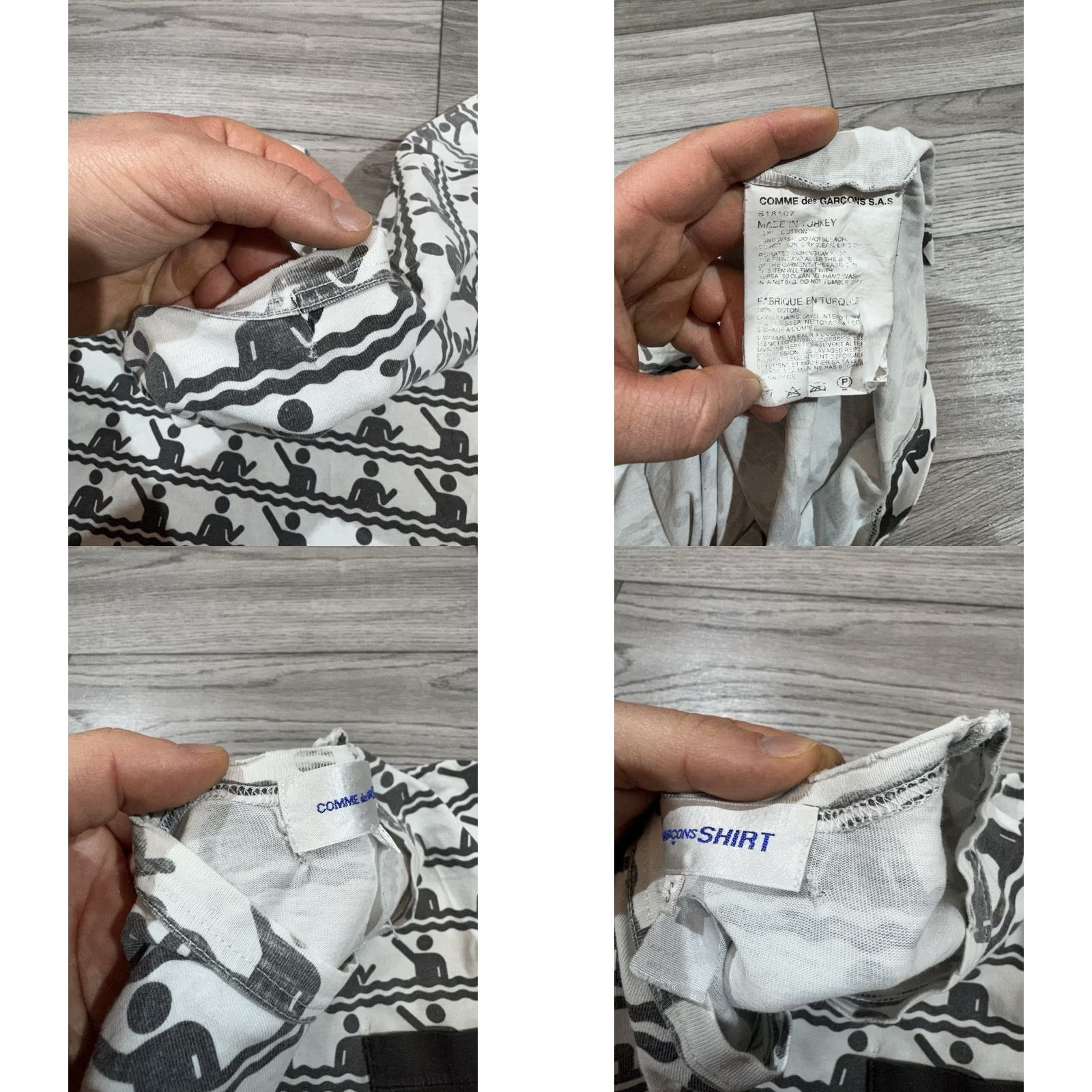 Comme des Garcons Girl Comme des Garçons Rei Kawakubo All Over Print Pocket T-Shirt White Men’s Size S Shirts Mens S White All Over Print Pocket T-Shirt 90s (decade) Size US S / EU 44-46 / 1 - 9 Thumbnail