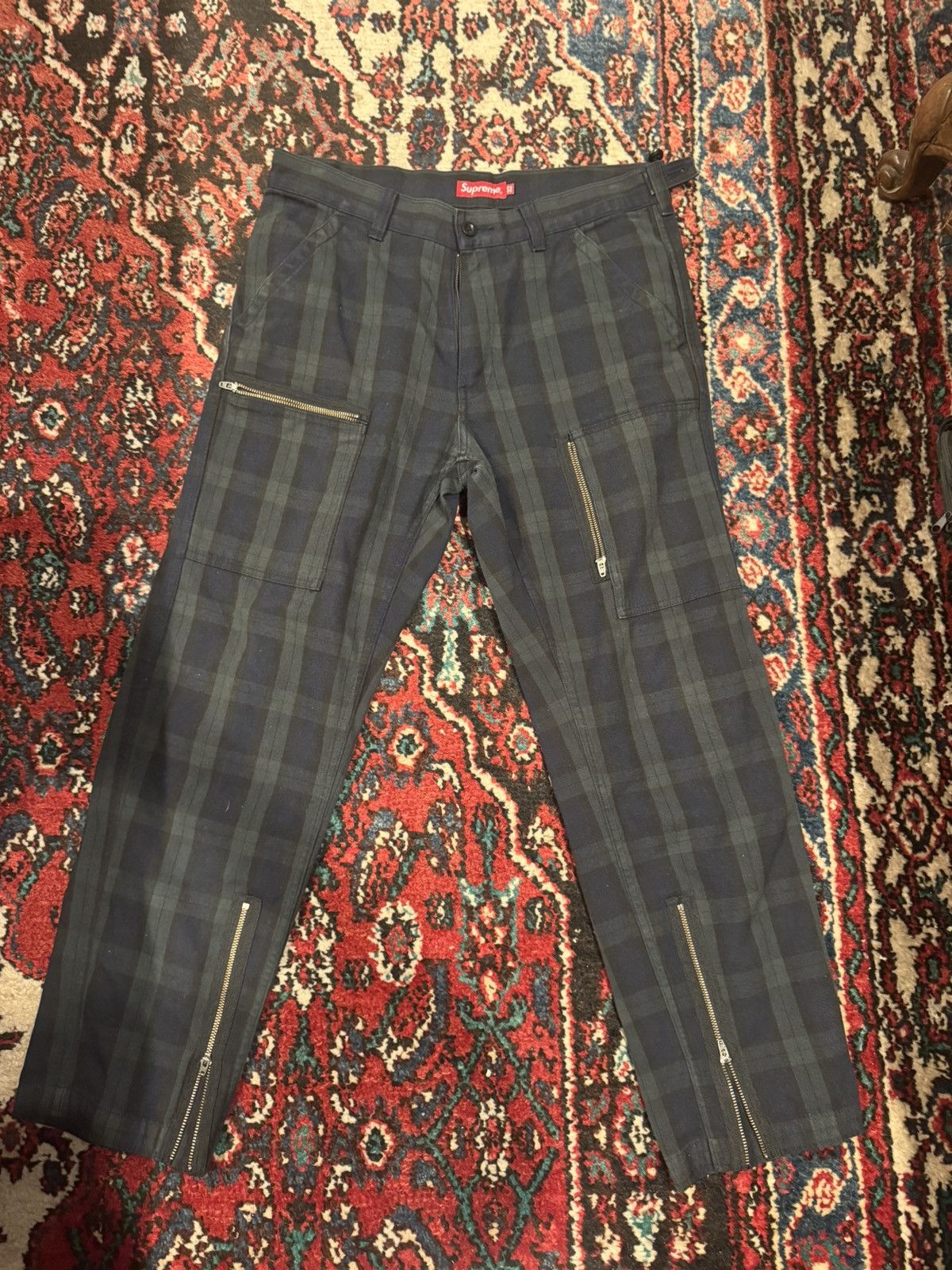 Supreme Supreme Tartan Flight Pants Size US 32 / EU 48 - 1 Thumbnail