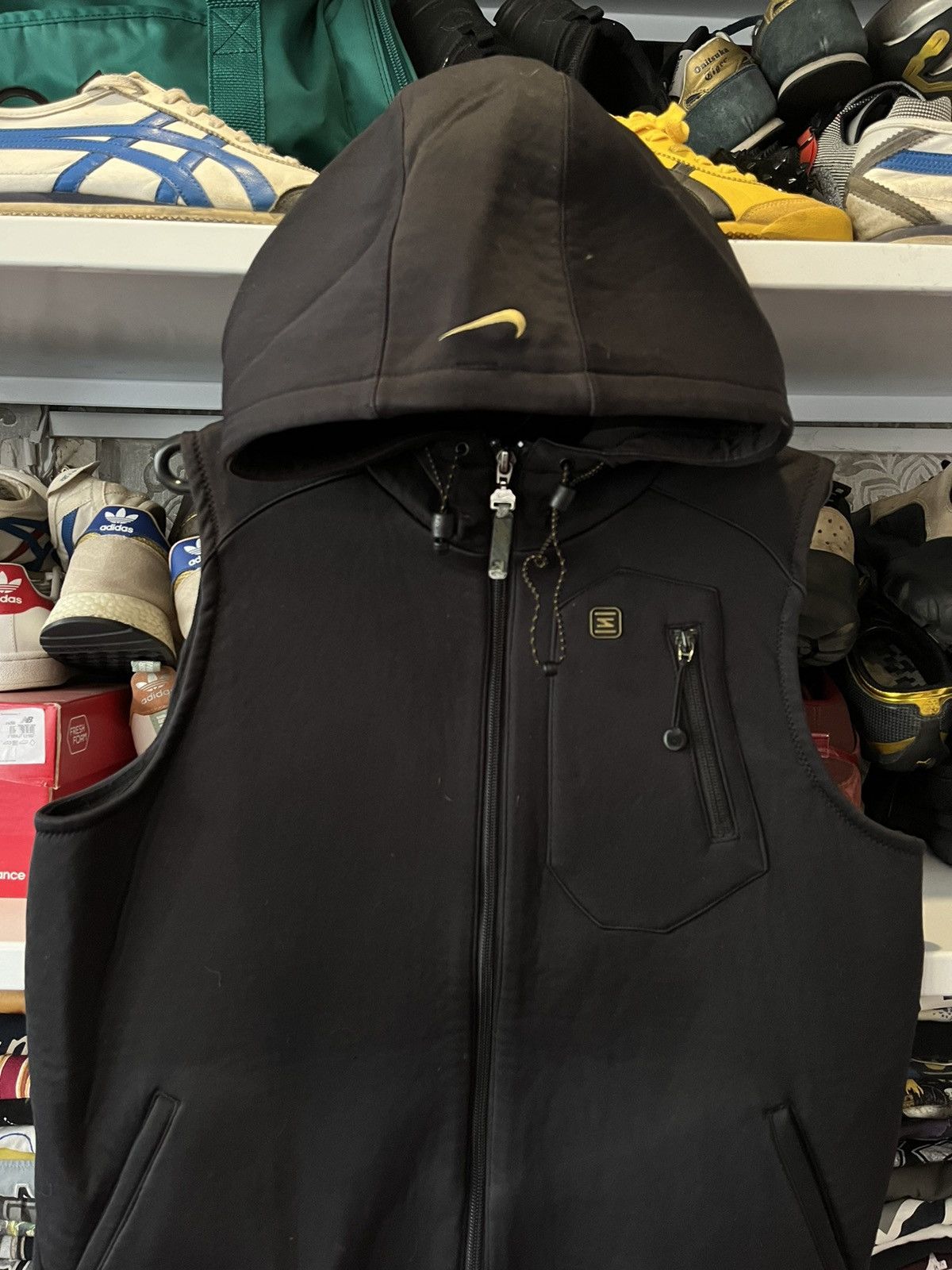 Nike Rare Vintage Nike Shox vest Drill size S hood logo Y2K Size US S / EU 44-46 / 1 - 2 Thumbnail