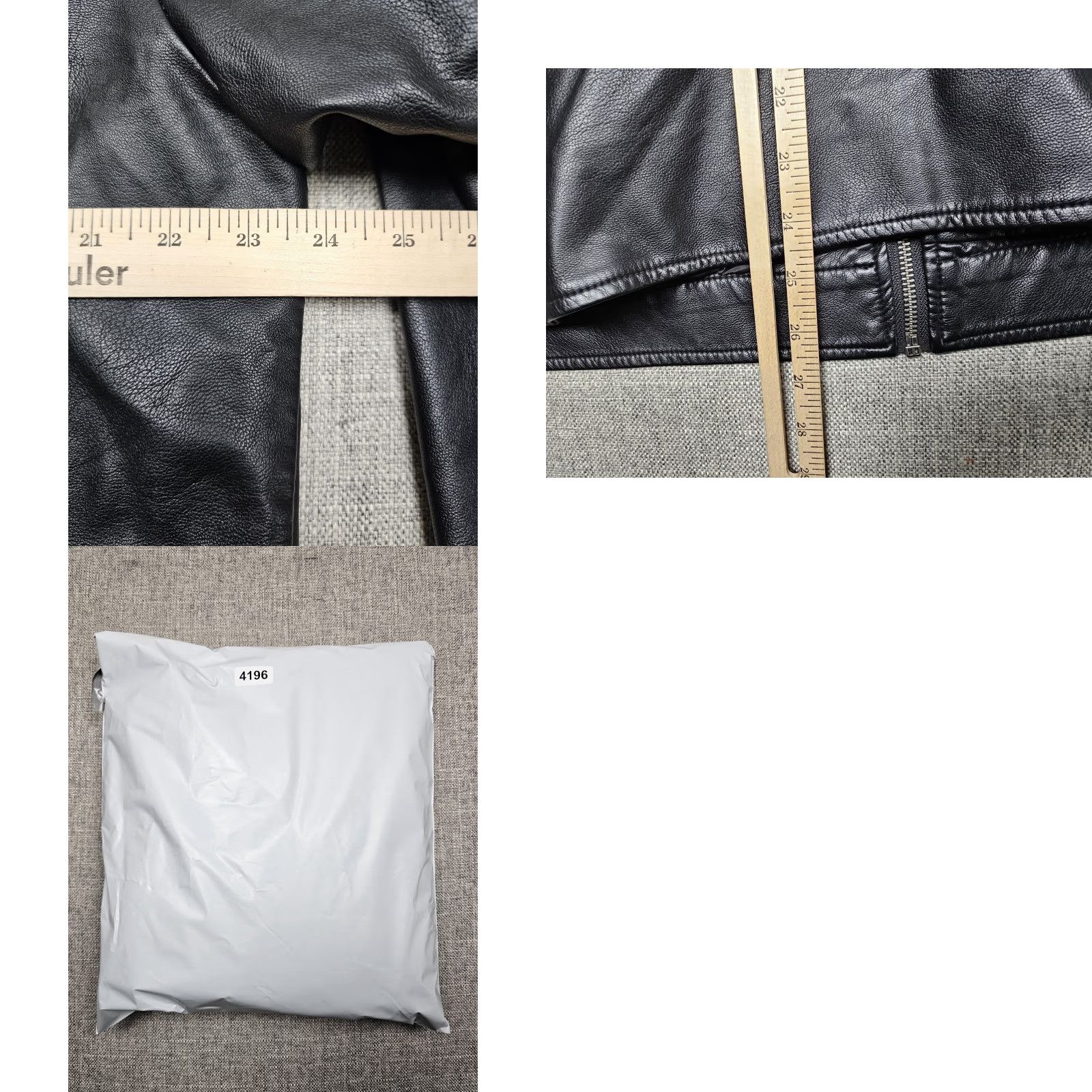 Levi's Levis Jacket Womens 1X Black Faux Leather Moto Quilted Zip Pockets LW7YU263 Size XL / US 12-14 / IT 48-50 - 8 Thumbnail