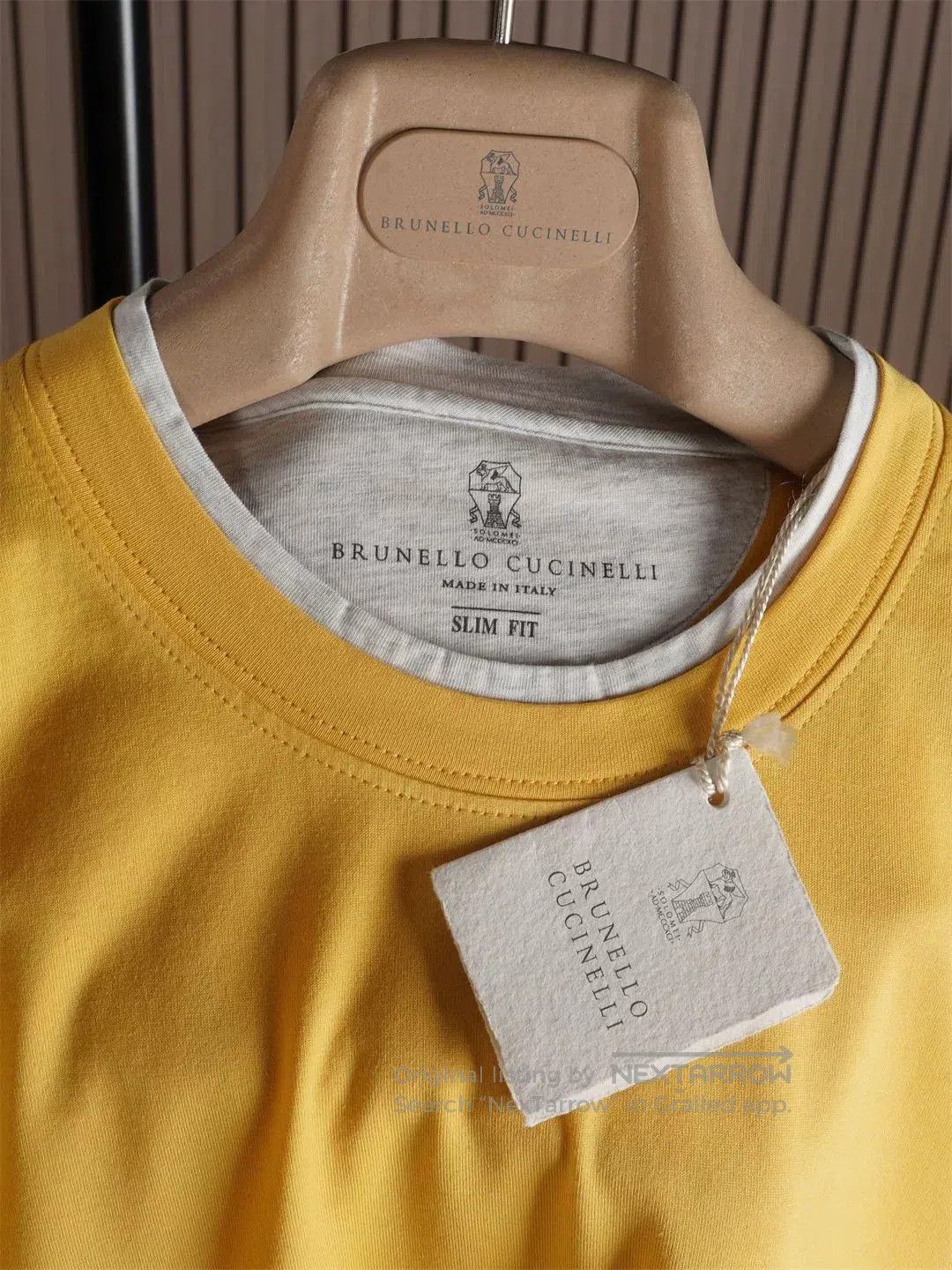 Brunello Cucinelli Brunello Cucinelli Men's Yellow T. Size US S / EU 44-46 / 1 - 3 Thumbnail