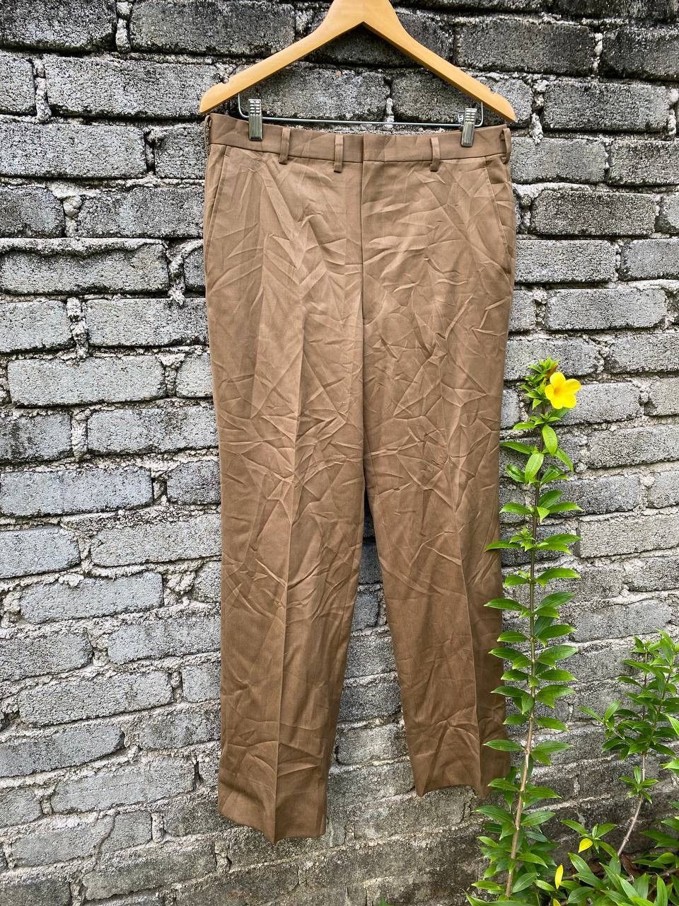 Vintage Wool Trouser Pants Size 33 Size US 33 - 3 Thumbnail