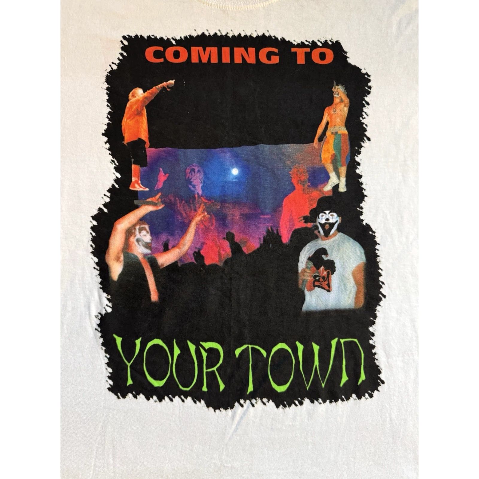 Gildan Vintage 2001 ICP Insane Clown Posse Coming To Your Town Tour T Shirt XL Rap Tee Size US XL / EU 56 / 4 - 2 Thumbnail