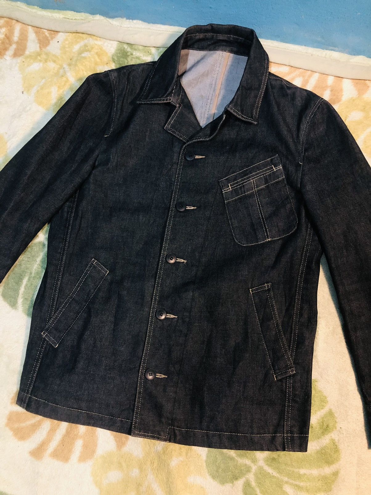Comme Ca Ism × Japanese Brand Comme Ca Denim Buttoned Jacket (28) Size US M / EU 48-50 / 2 - 3 Thumbnail