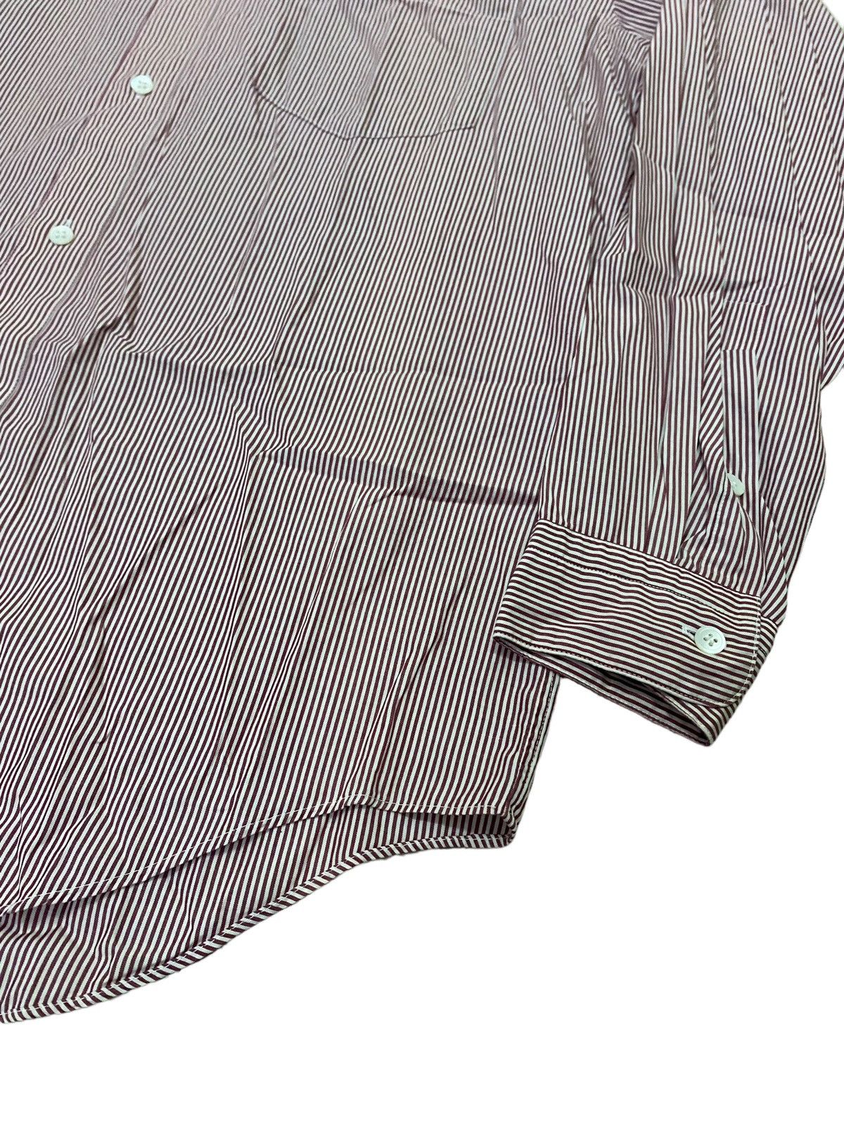 Issey Miyake 💥Vintage Issey Miyake Stripe Button Shirt Size US L / EU 52-54 / 3 - 4 Thumbnail