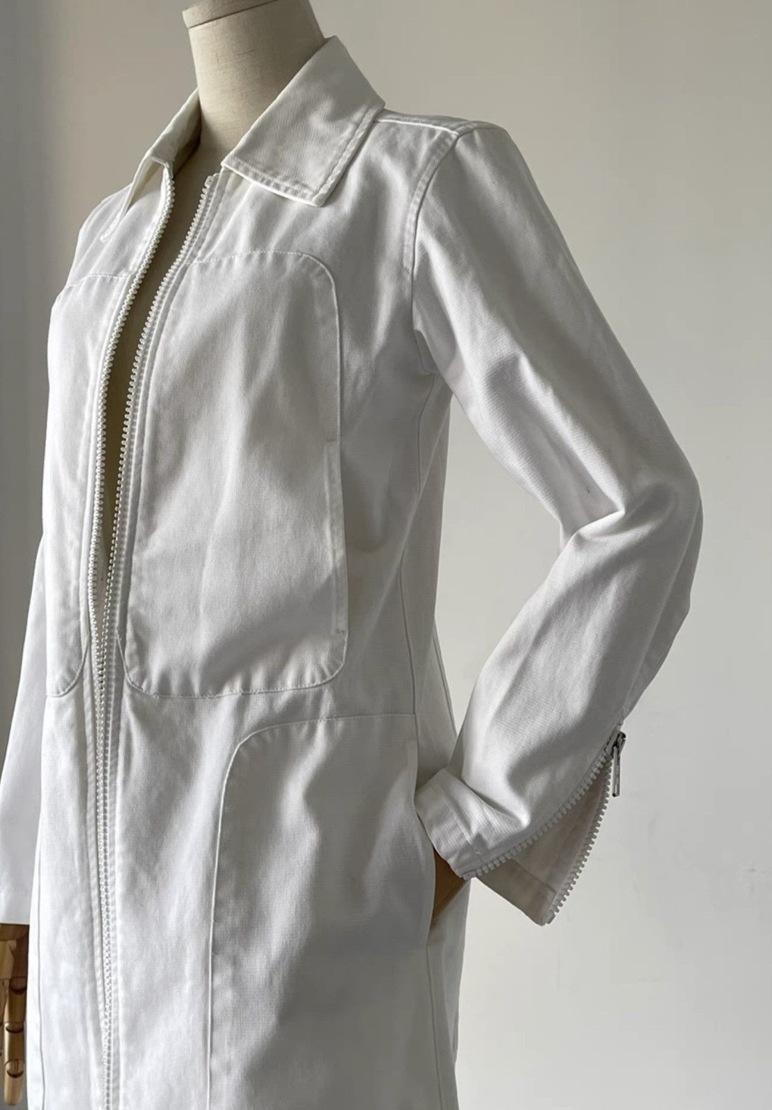 Maison Margiela Maison Martin Margiela｜90s white denim jacket Size US XXS / EU 40 - 2 Thumbnail