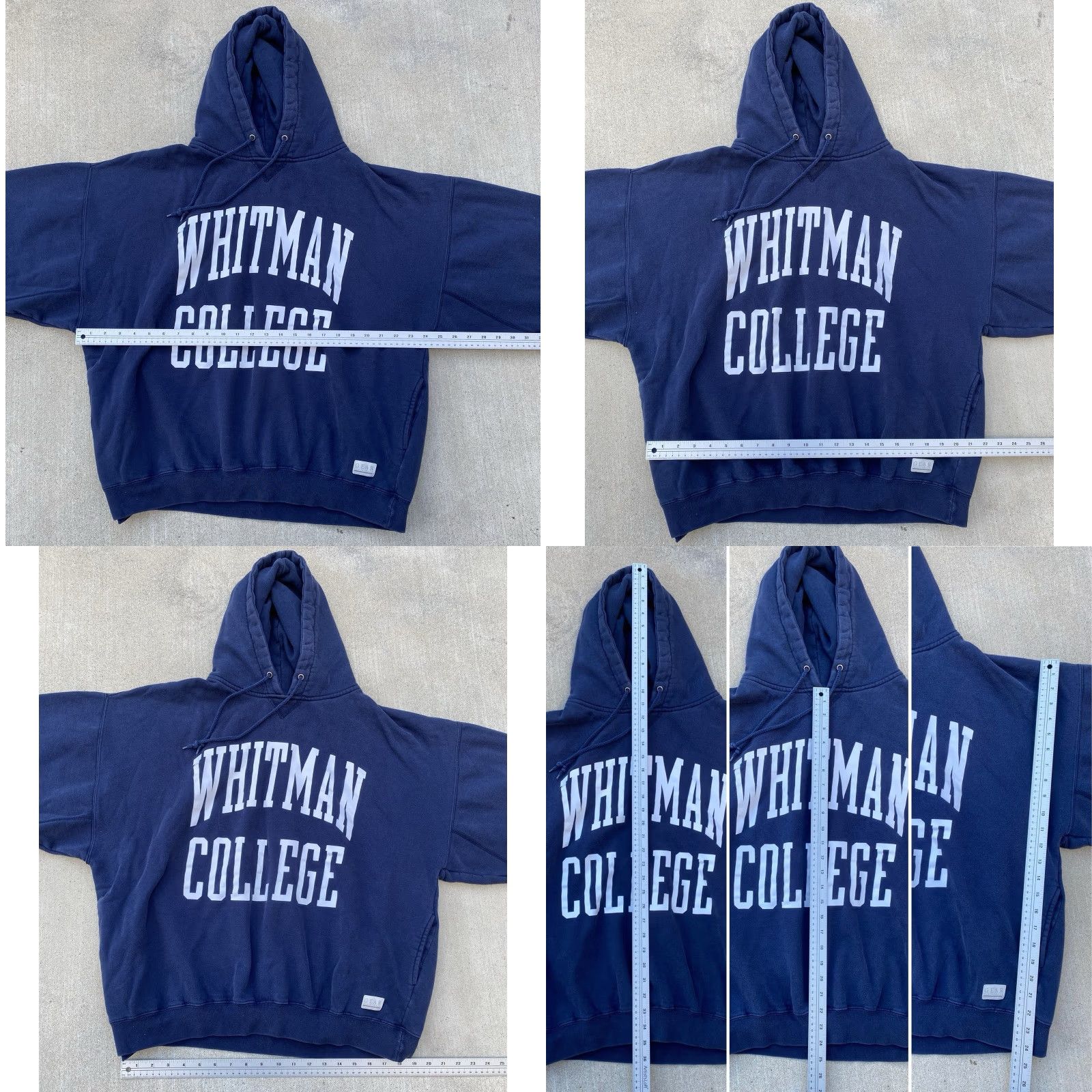 Vintage VINTAGE Gear For Sports Whitman College Hoodie Sweatshirt Navy Blue 2XL Mens Pullover Hooded Graphic Print Pockets Size US XXL / EU 58 / 5 - 11 Thumbnail