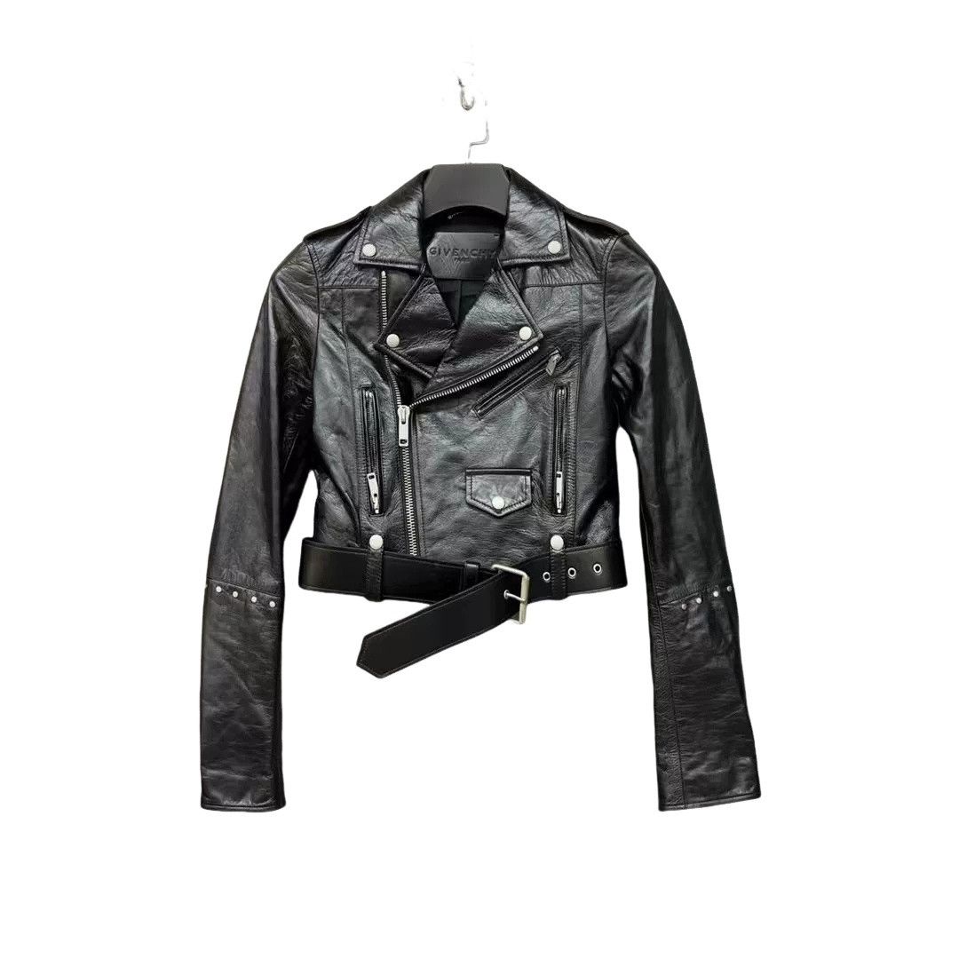 Givenchy Givenchy Studded Calfskin Leather Biker Jacket 34 Size XS / US 0-2 / IT 36-38 - 1 Thumbnail