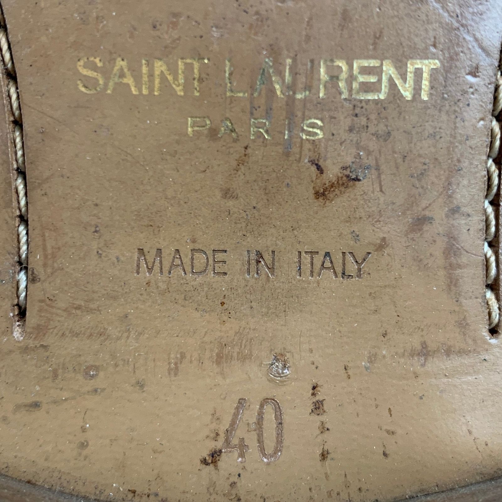 Saint Laurent Paris SAINT LAURENT Size 7 Tan Solid Leather Ankle Boots Size US 7 / EU 40 - 7 Thumbnail