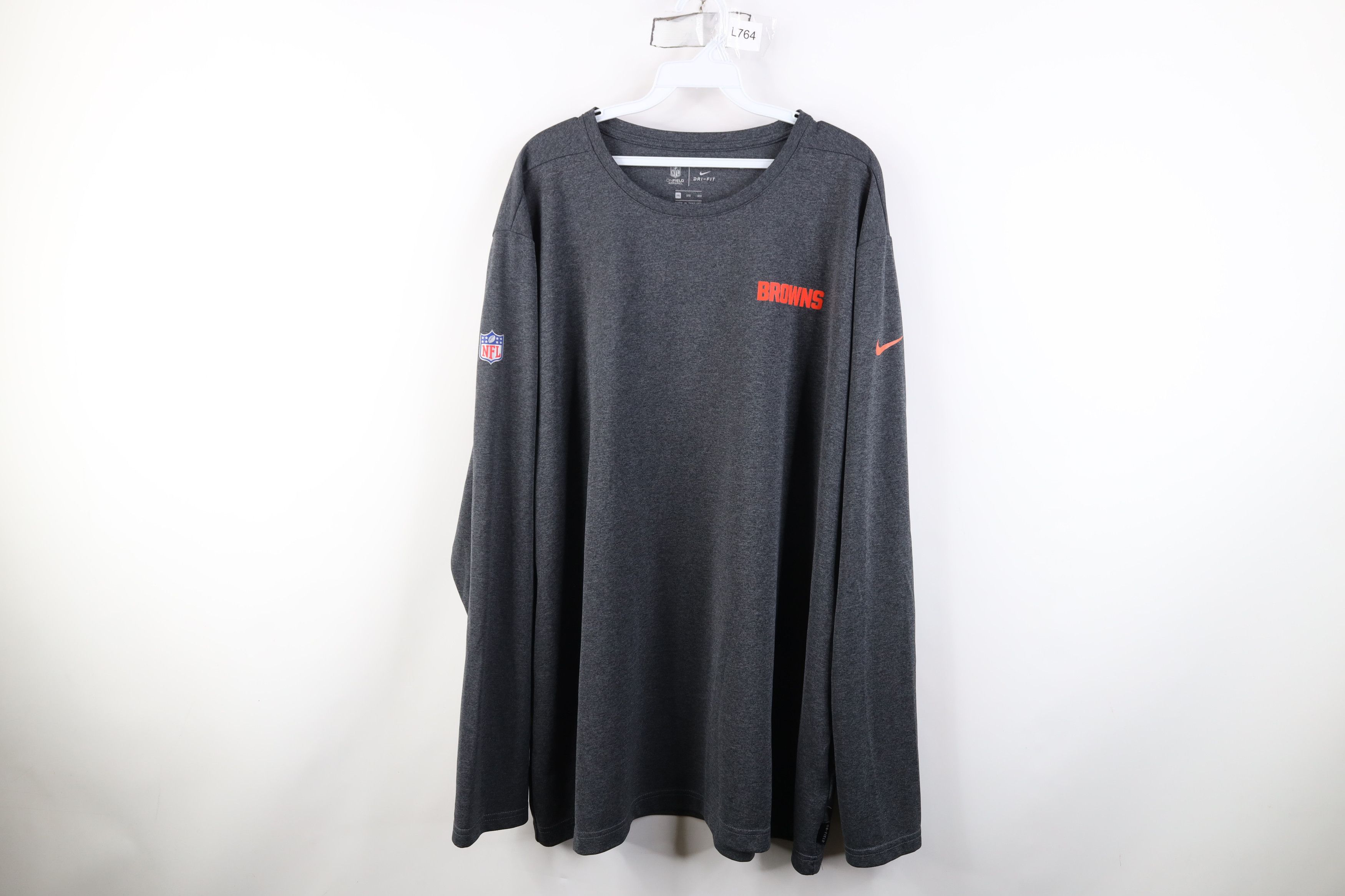 Nike Nike On Field Cleveland Browns Football Long Sleeve T-Shirt Size US XXL / EU 58 / 5 - 1 Thumbnail