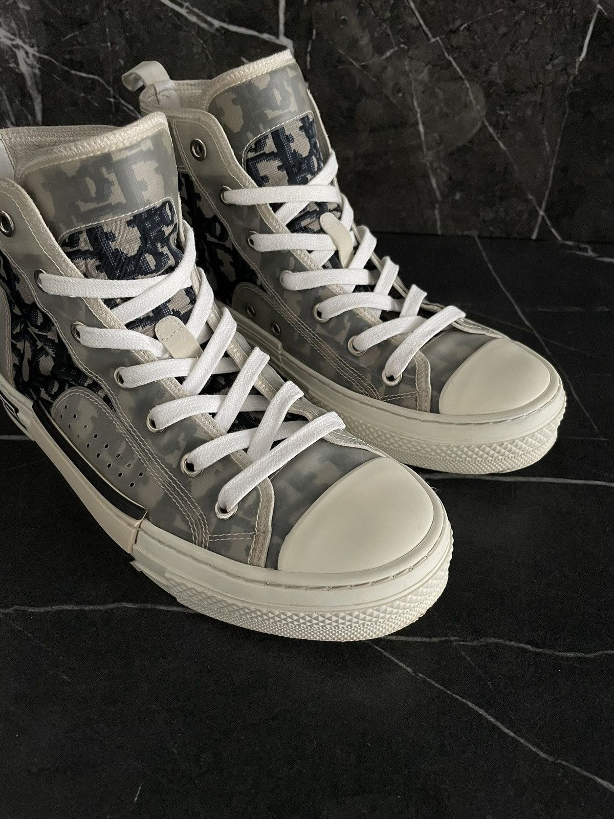 Dior Dior B23 Oblique Technical Canvas High Top Sneakers Size US 9 / IT 39 - 8 Thumbnail
