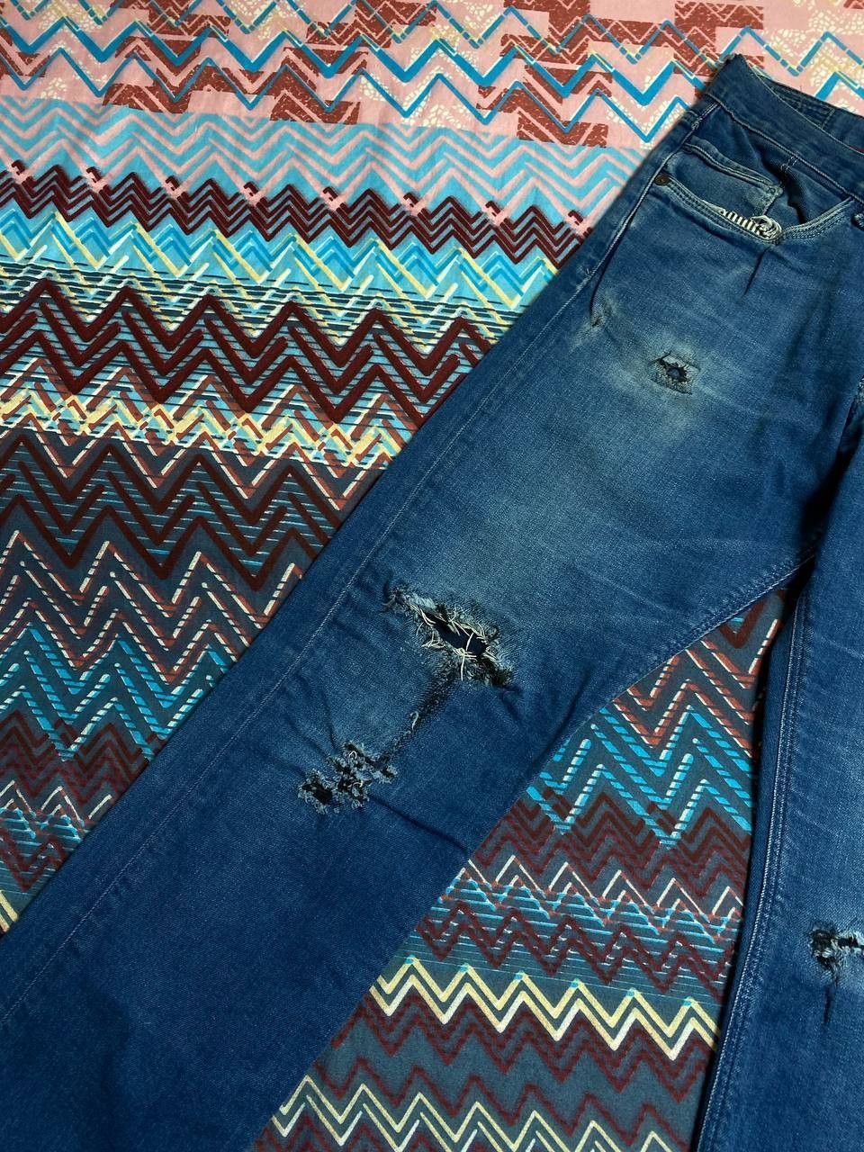Tommy Hilfiger Tommy Hilfiger logo blue jeans vintage Y2K streetwear Size US 33 - 6 Thumbnail