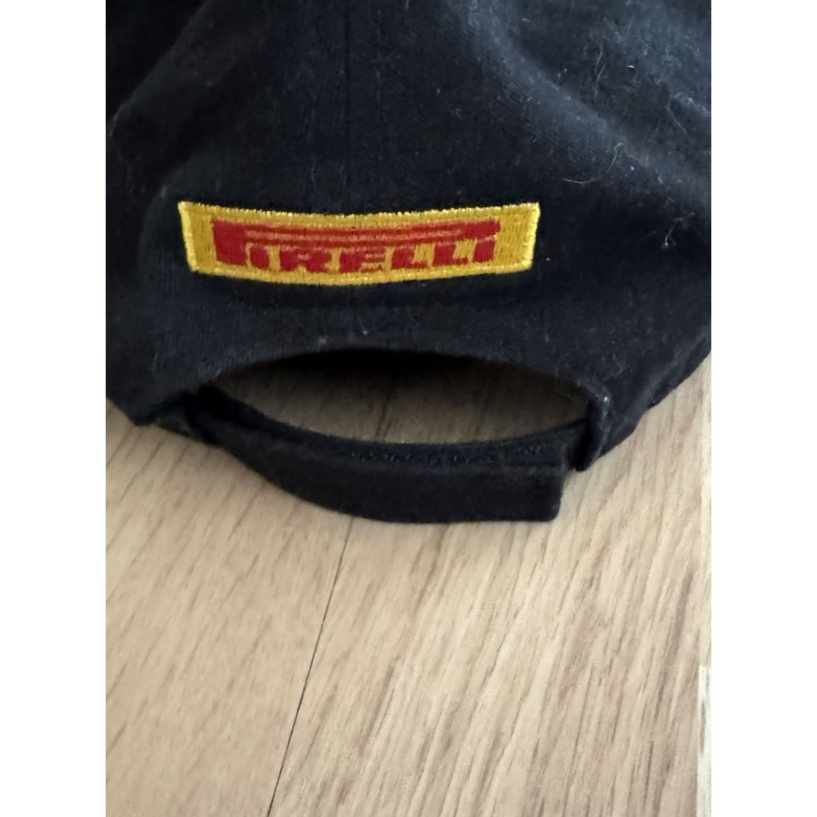 Vintage Pirelli Racing Hat Adjustable Black One Size Mens Adult Gold Leaf F1 Cars Size ONE SIZE - 3 Thumbnail