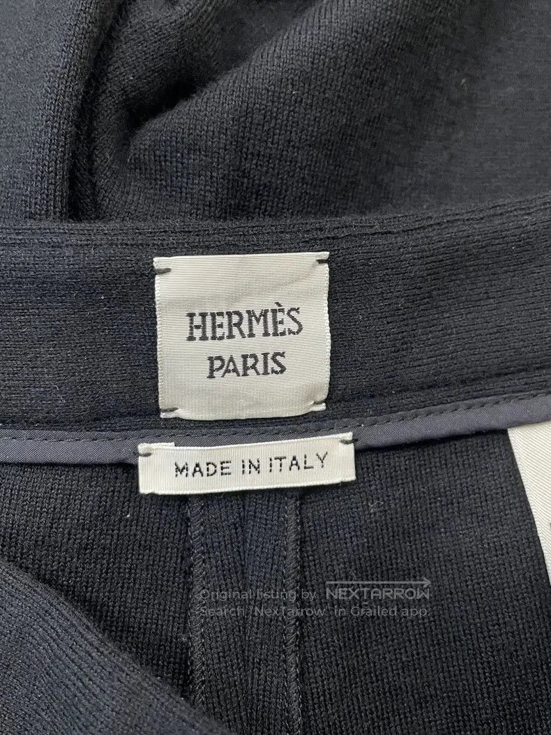Hermes Hermes Black Wool Knit Wide. Size US 38 / EU 54 - 3 Thumbnail