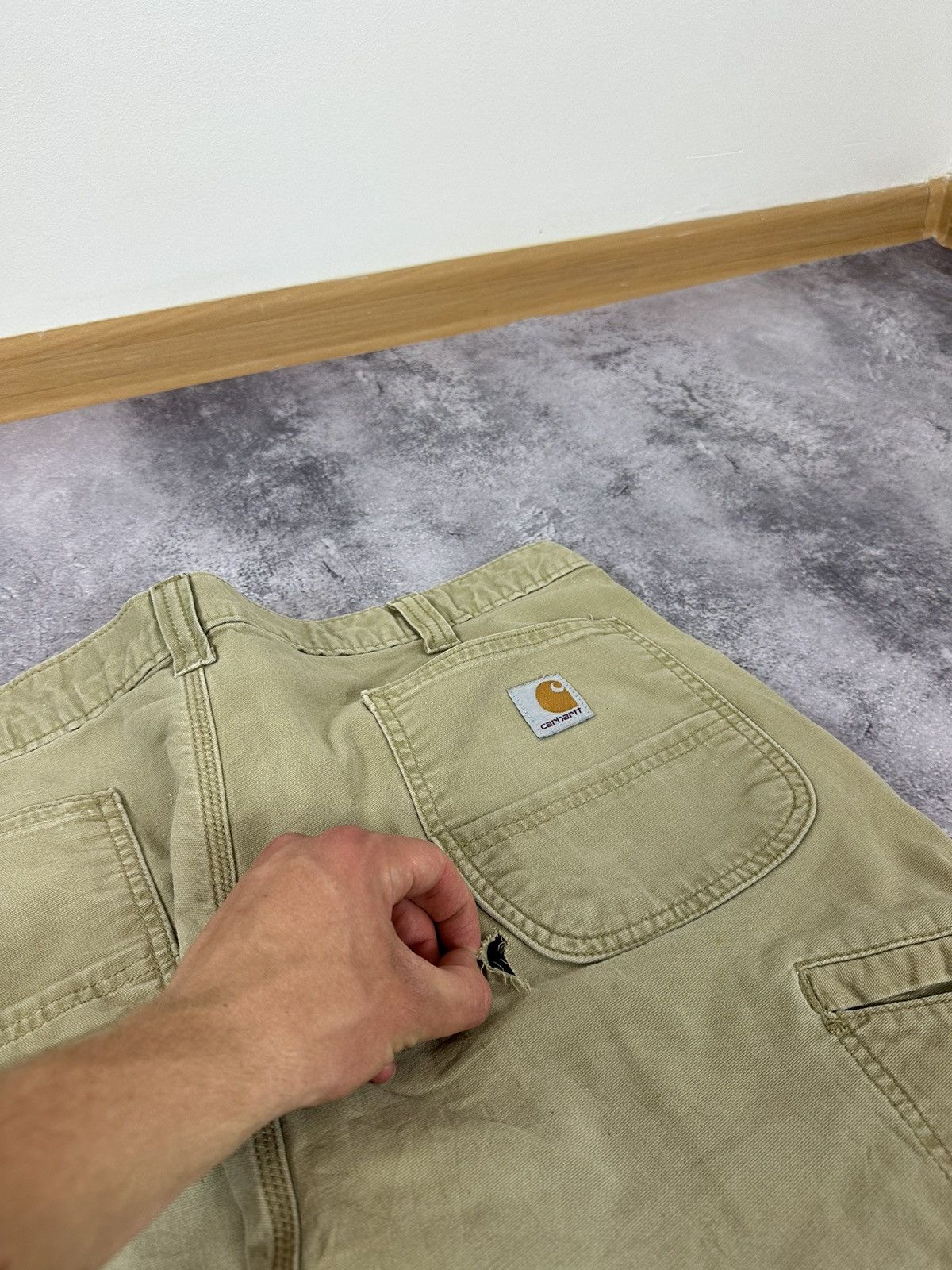 Carhartt Vintage Carhartt Lined Cargo Carpenter USA Baggy Work Pants Size US 38 / EU 54 - 9 Thumbnail