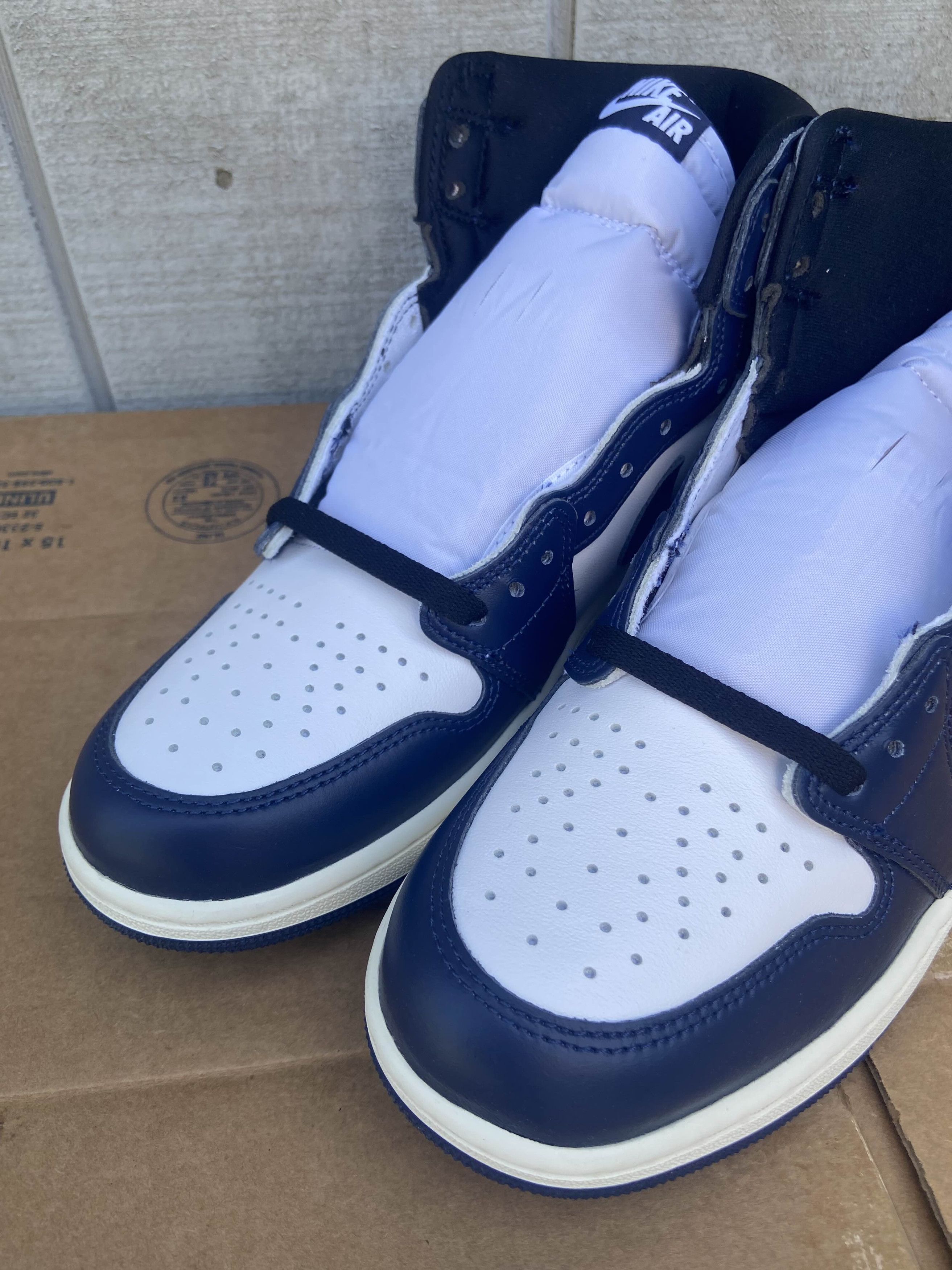 Nike Air Jordan 1 Retro OG High Midnight Navy Unreleased Sz 9.5 Size US 9.5 / EU 42-43 - 7 Thumbnail