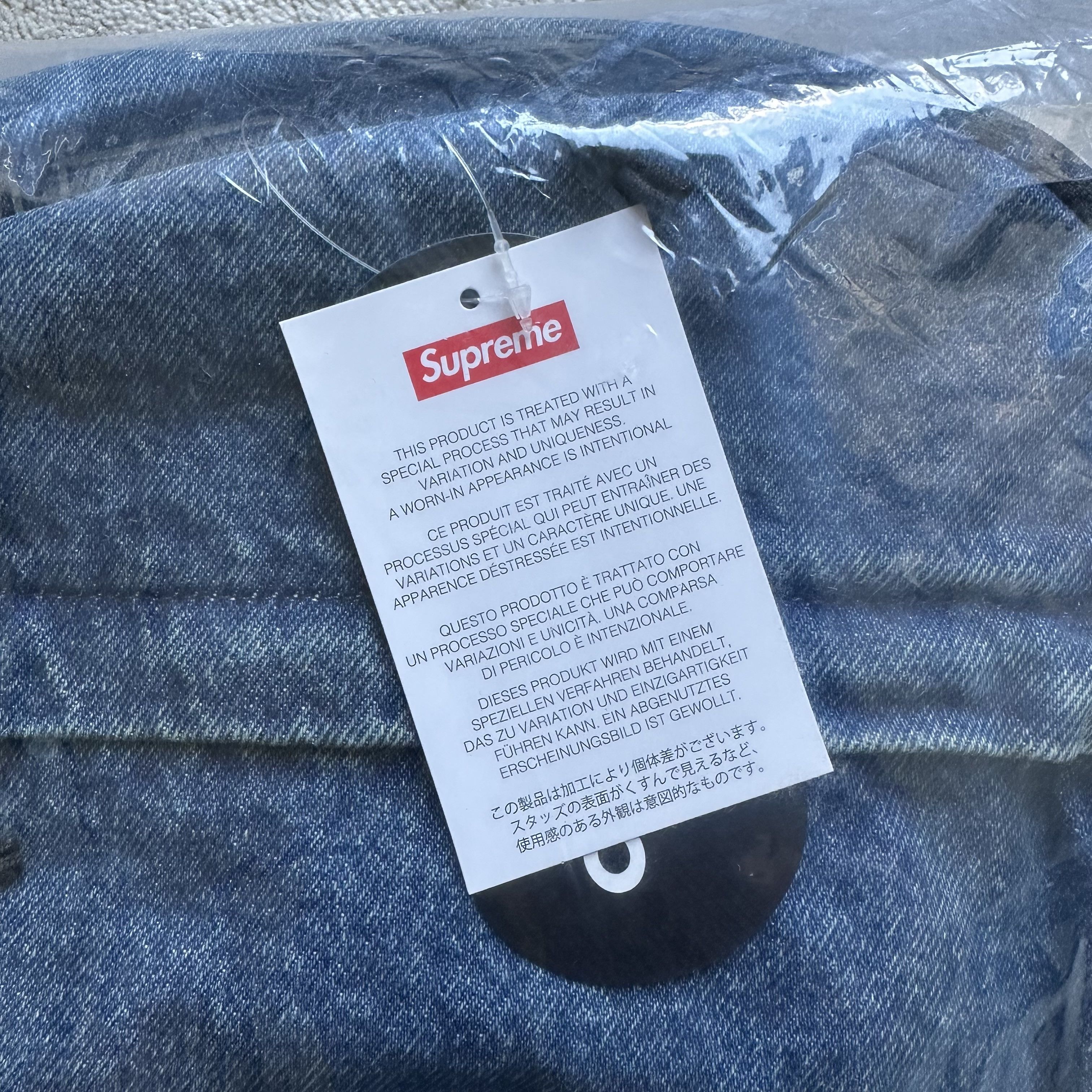 Supreme SUPREME FW25 'Washed Indigo' DENIM BACKPACK OS Size ONE SIZE - 10 Thumbnail