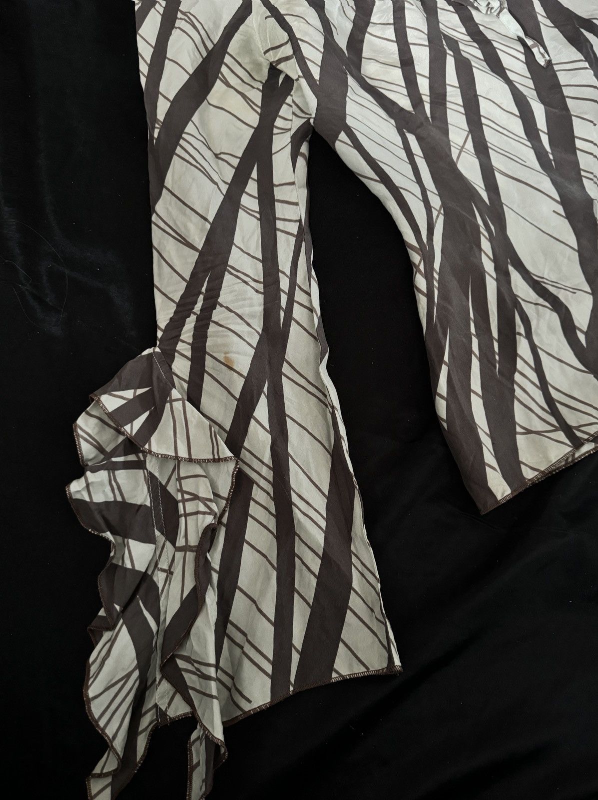 Thierry Mugler Thierry Mugler archive silk top with asymmetric sleeves Size S / US 4 / IT 40 - 8 Thumbnail