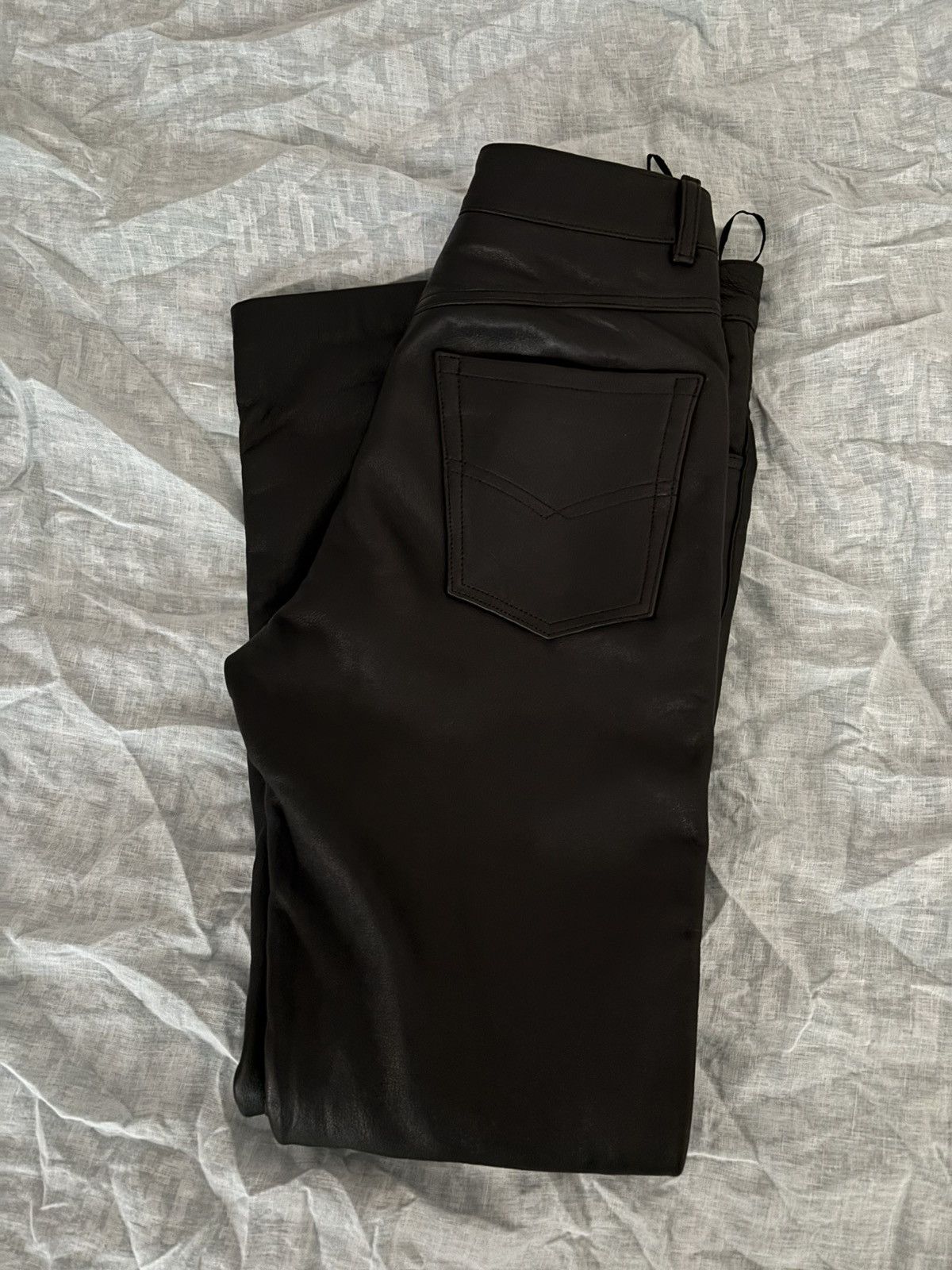 Other UK OTHER UK LEATHER PANTS Size 28" / US 6 / IT 42 - 5 Thumbnail
