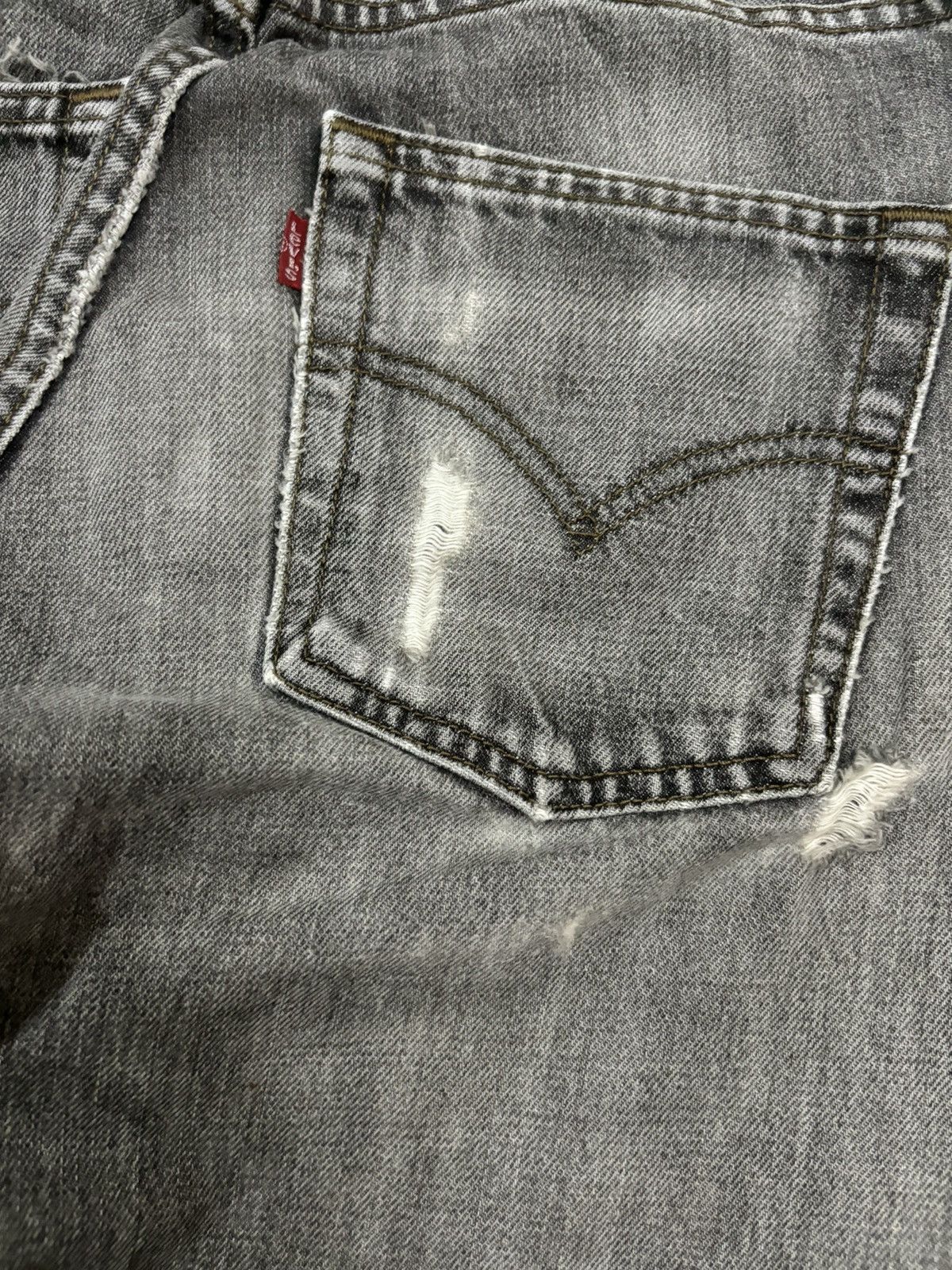 Levi's Vintage 80s Levis 505 Faded Distressed Grunge Jeans 29x27 Size US 29 - 15 Thumbnail
