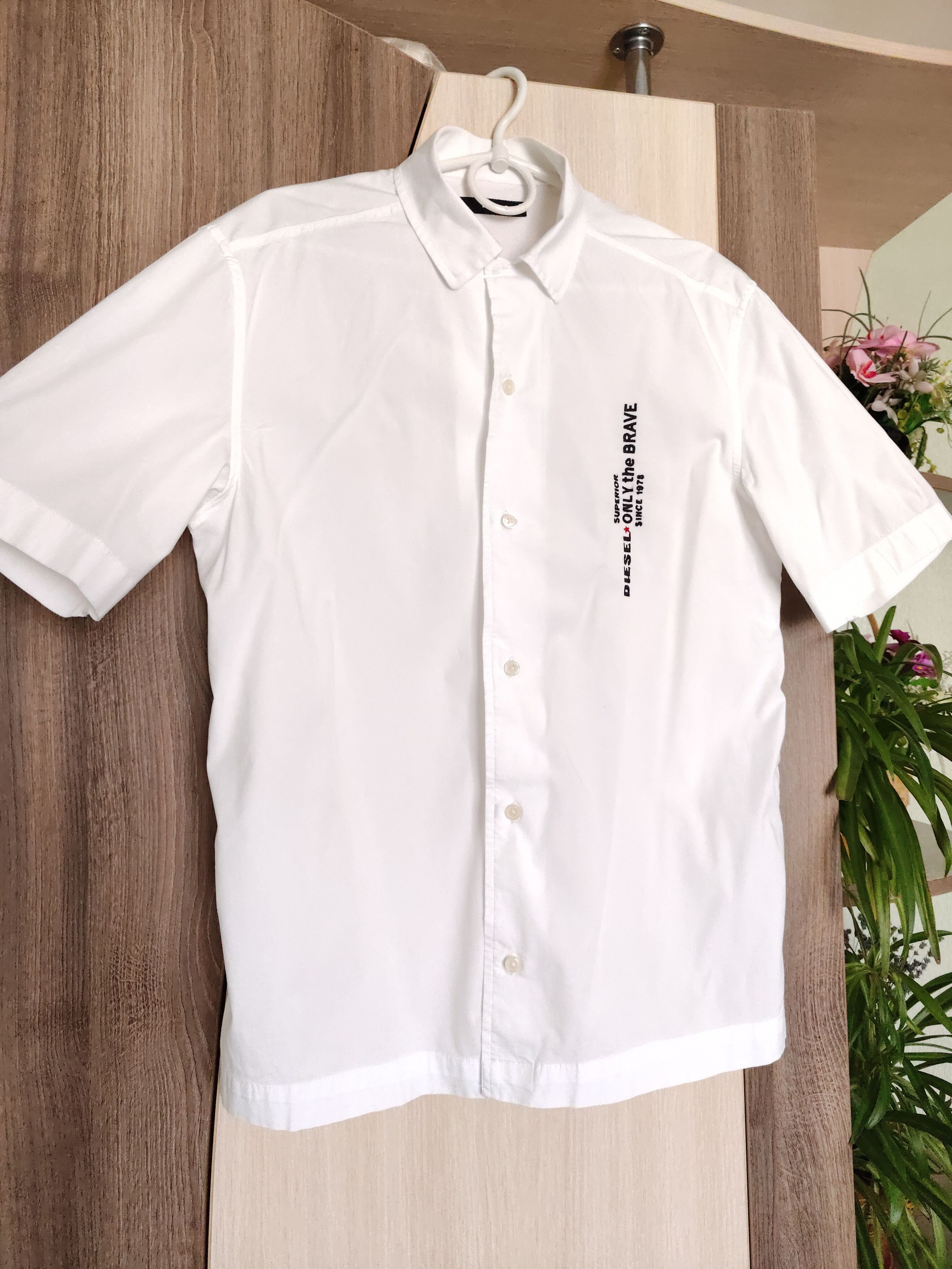 Diesel × Vintage 🔥Vintage Y2K Diesel Shirt Short Sleeves Diesel Shirt Size US S / EU 44-46 / 1 - 1 Thumbnail