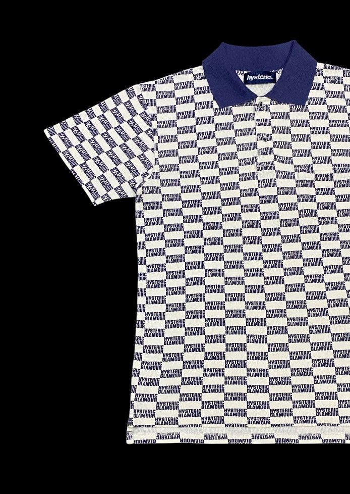 Hysteric Glamour × Japanese Brand Rare🔥Vintage Hysteric Glamour Full Writing Print Polo Shirt Size US M / EU 48-50 / 2 - 5 Thumbnail
