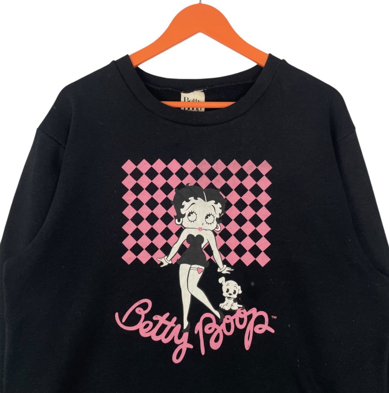 Japanese Brand Betty Boop Cartoon Movies Big Logo Pullover Sweatshirt Size US XL / EU 56 / 4 - 4 Thumbnail