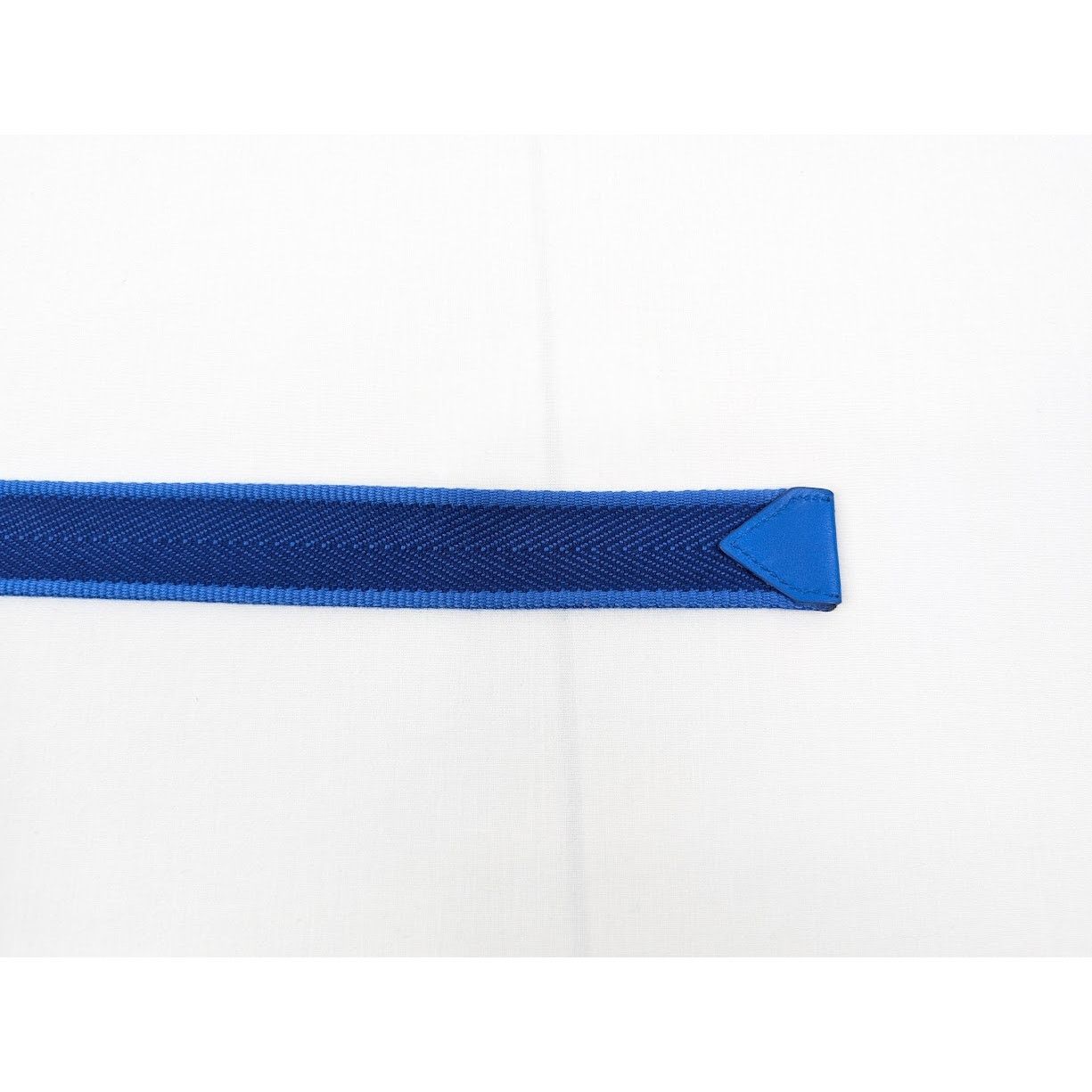Bottega Veneta o1rshd1 Size:85 / Cintura Chevron Webbing Nappa Belt in Navy Size 32 - 9 Thumbnail