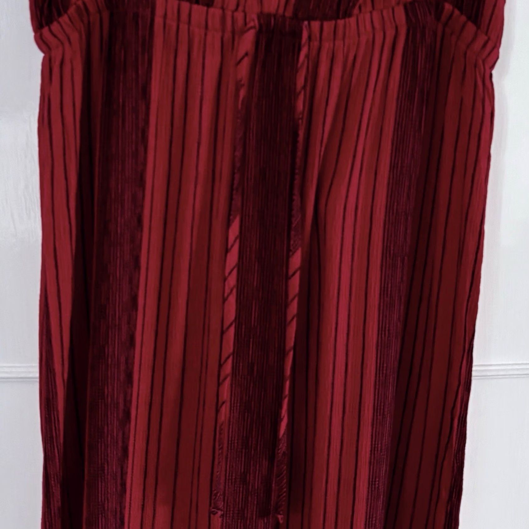 Vintage VINTAGE? No — Universal Thread Maxi Dress Women’s Red Party Cocktail Evening Event Size S Regular Sleeveless V-Neck Tie Waist Long Pattern Striped Size S / US 4 / IT 40 - 3 Thumbnail