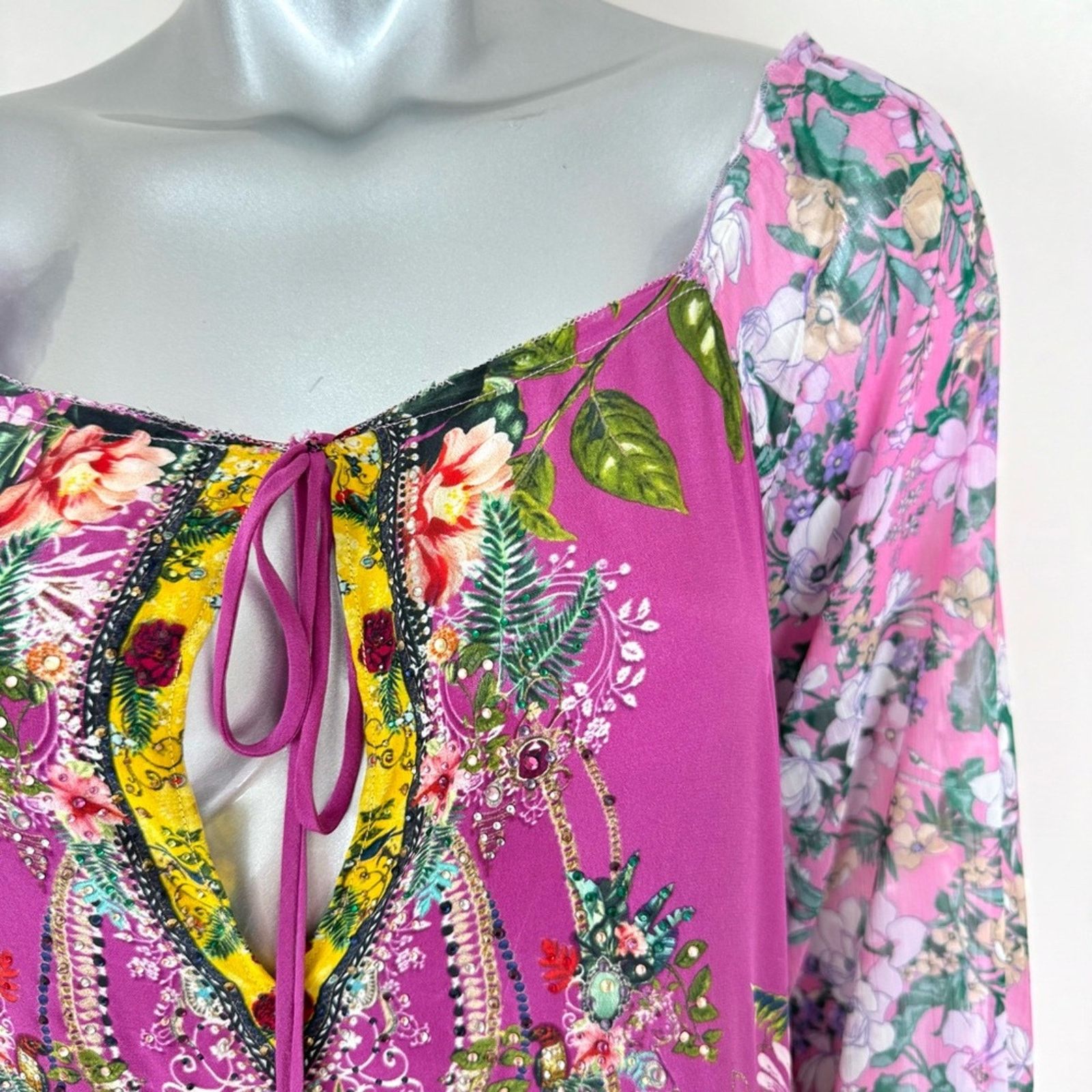 CAMILLA Camilla women long silk caftan One Size Authentic 850$ Size ONE SIZE - 5 Thumbnail