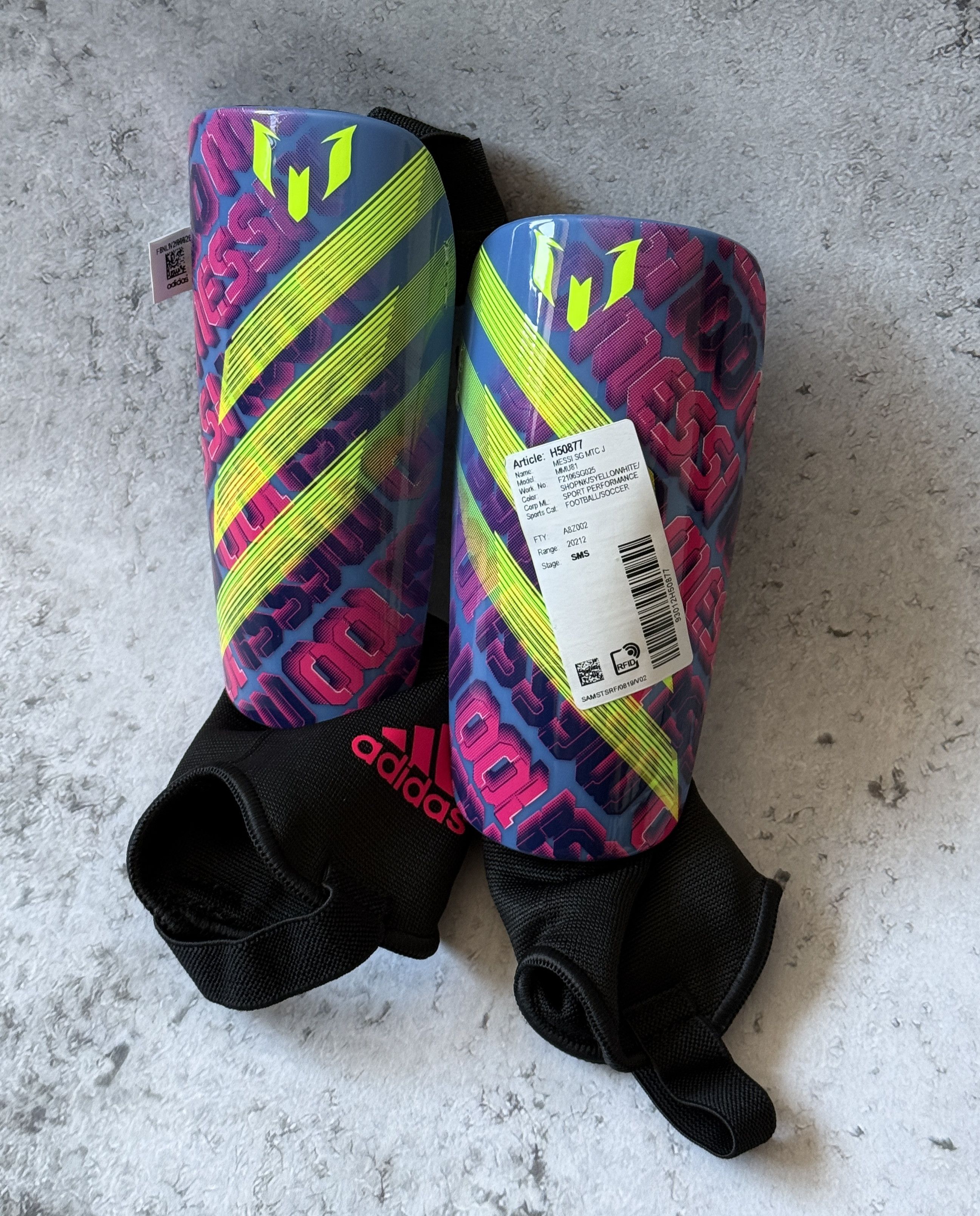 Adidas ADIDAS MESSI MATCH SHIN GUARDS Kids Unisex Football H50877 Size ONE SIZE - 1 Thumbnail