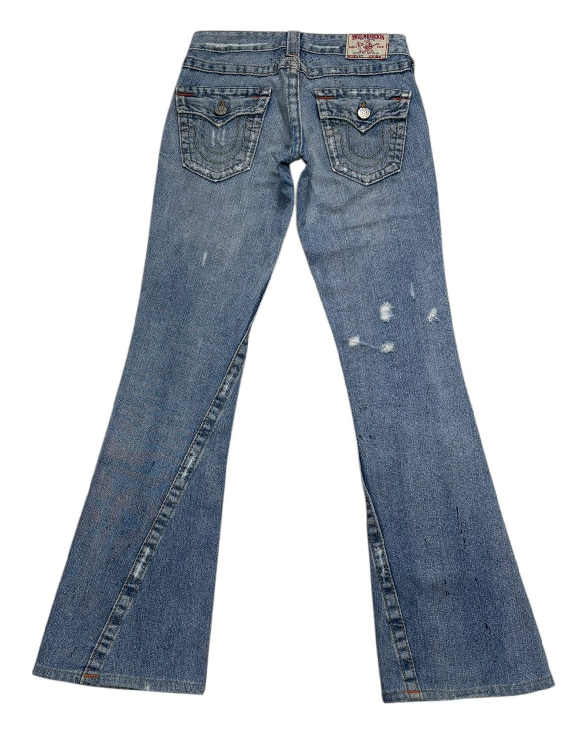 Hysteric Glamour × True Religion True Religion Joey Bootcut Flare Distressed Denim Jeans Size 27" / US 4 / IT 40 - 3 Thumbnail