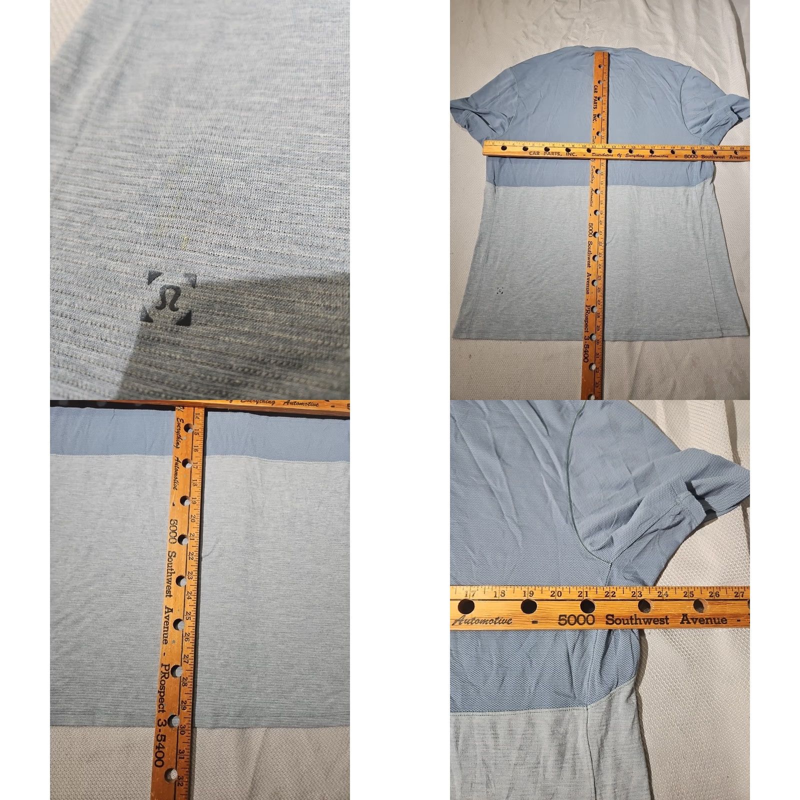 Lululemon Lululemon Shirt Mens XL Blue Colorblock Athletic Casual Stretch Workout Tee Size US XL / EU 56 / 4 - 8 Thumbnail
