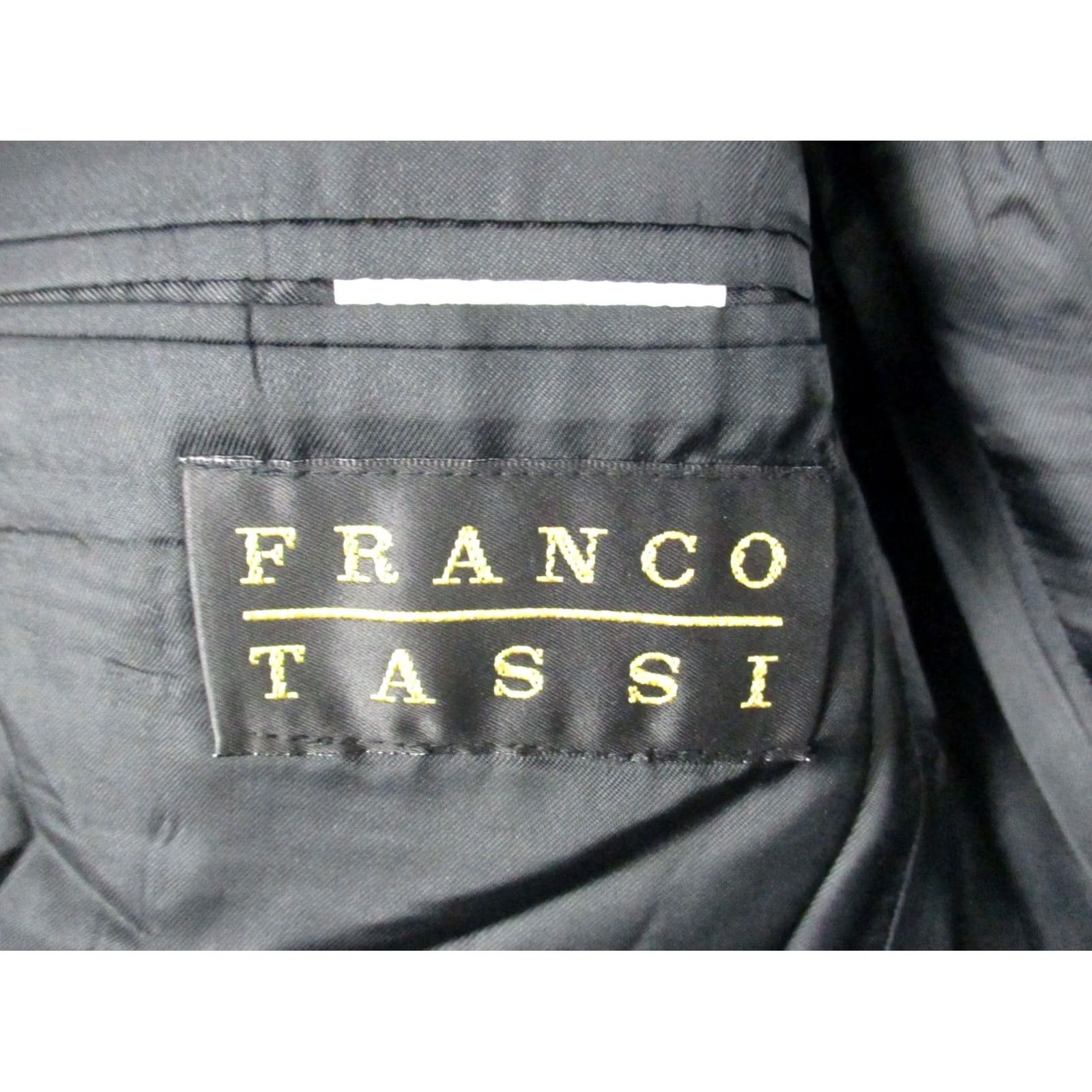 Vintage Franco Tassi Sport Coat Blazer Mens 40R Beige Houndstooth Wool - Business/Casual/Formal - Vintage Size 40R - 7 Thumbnail