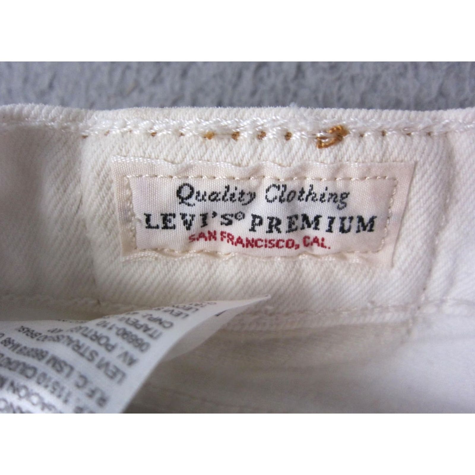 Levi's Levi's 501 Jean Shorts Womens 31 White Denim Premium Casual 90s Button Fly Jorts Size 24" / US 00 / IT 34 - 6 Thumbnail