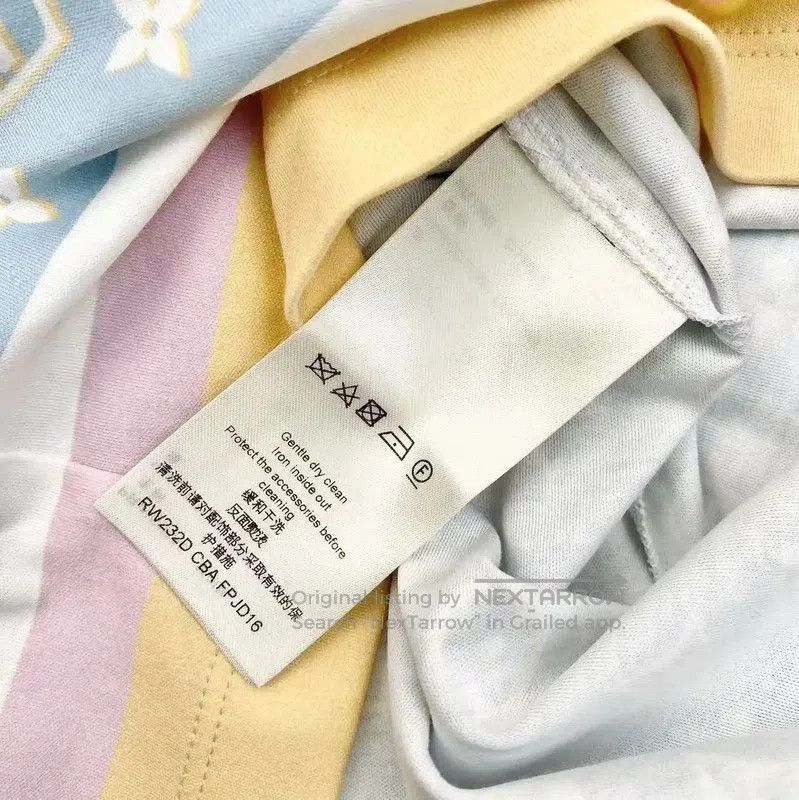 Louis Vuitton Louis Vuitton Light Blue Cotton Dress for Women . Size S / US 4 / IT 40 - 4 Thumbnail