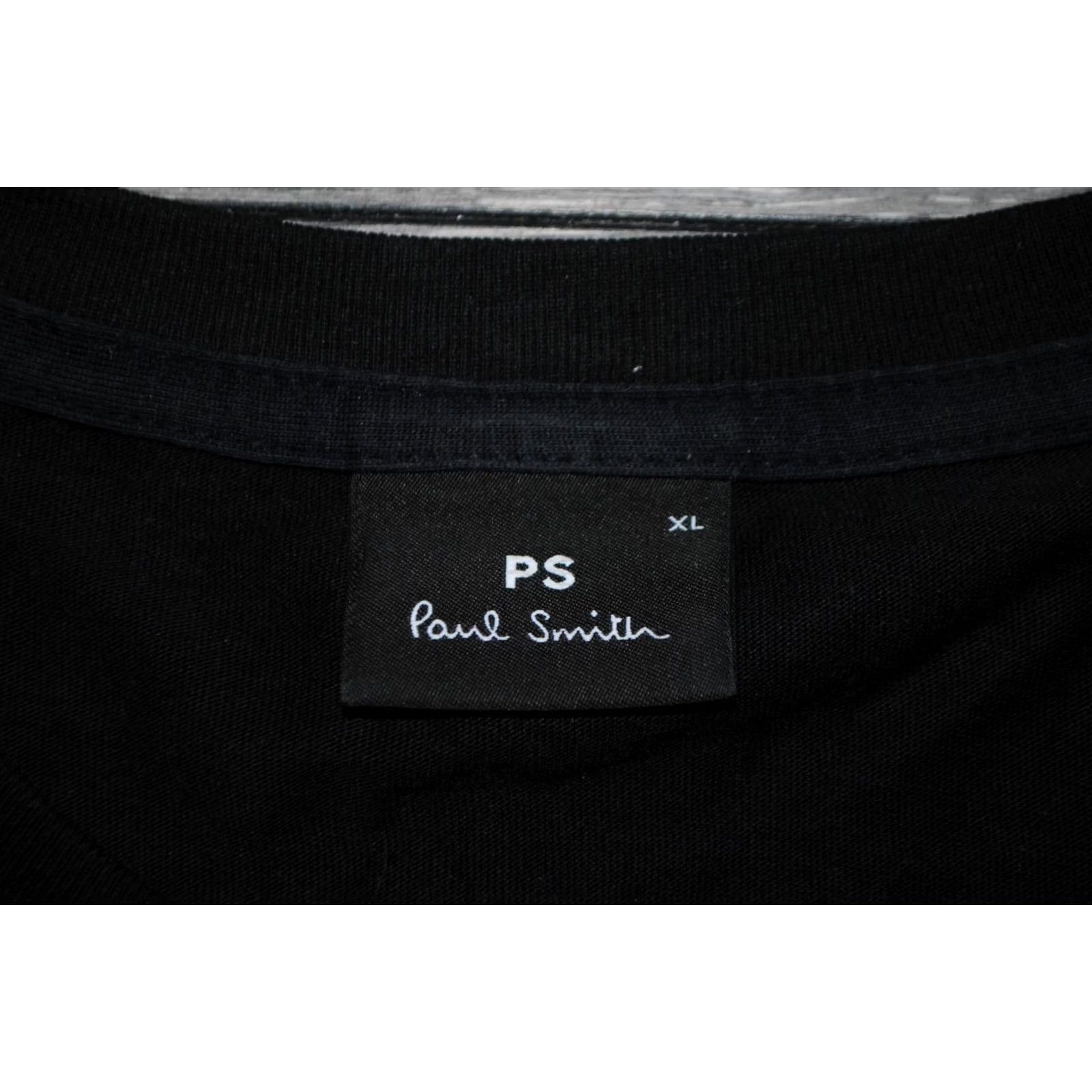Paul Smith PAUL SMITH MEN'S BLACK GRAPHIC PRINT CREW T-SHIRT XL 100% COTTON Size US XL / EU 56 / 4 - 3 Thumbnail
